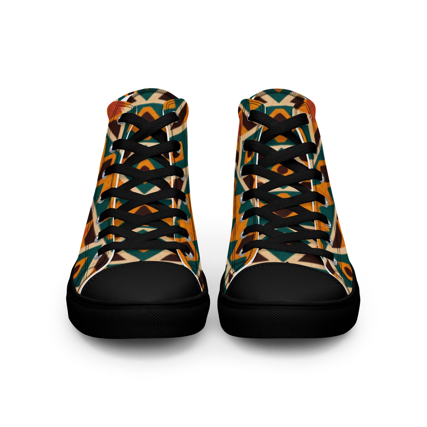 Tropical Diamond Tango Men’s high top canvas shoes