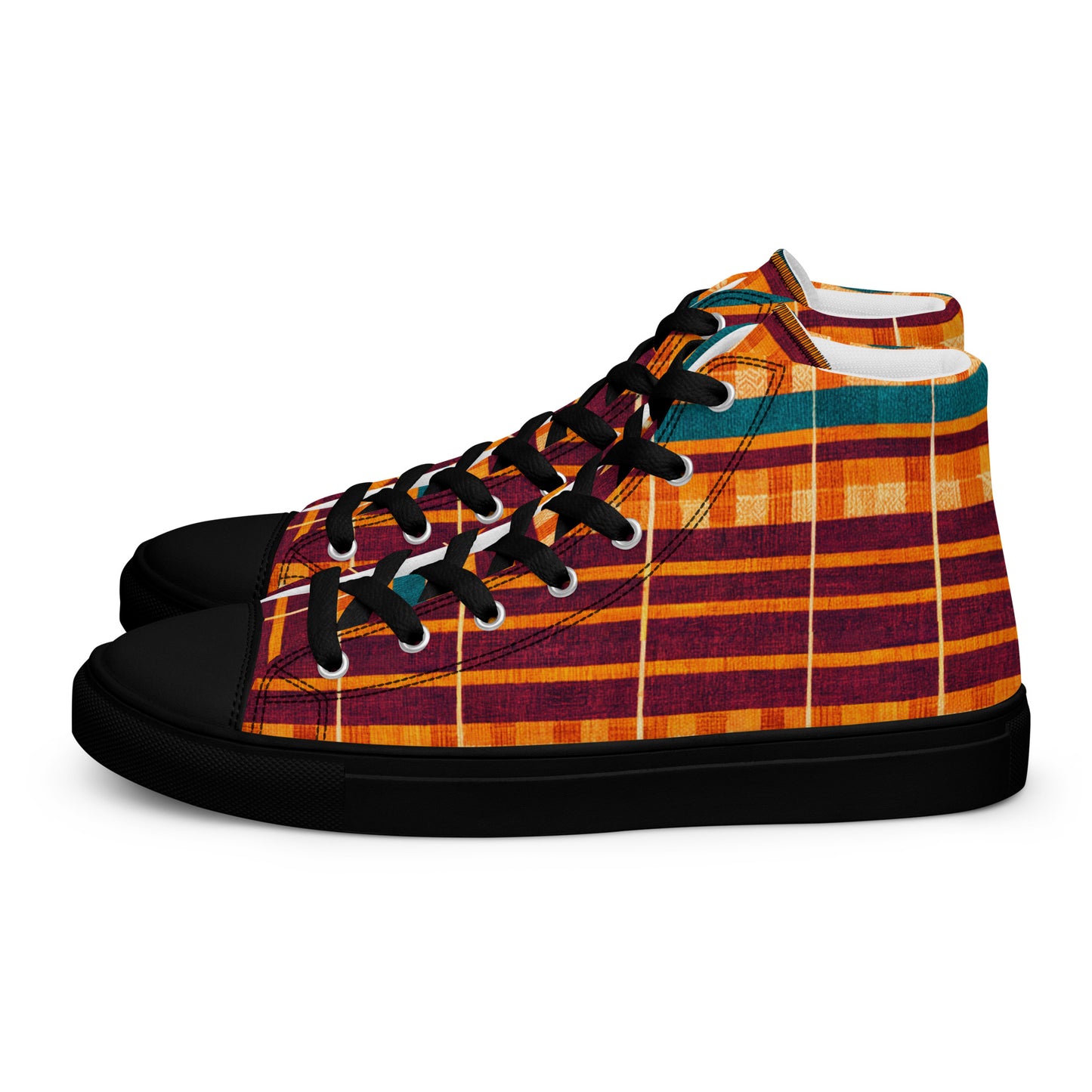 Desert Oasis Men’s high top canvas shoes