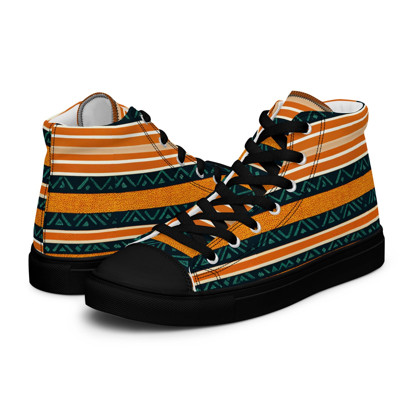 Serengeti Symphony Men’s high top canvas shoes