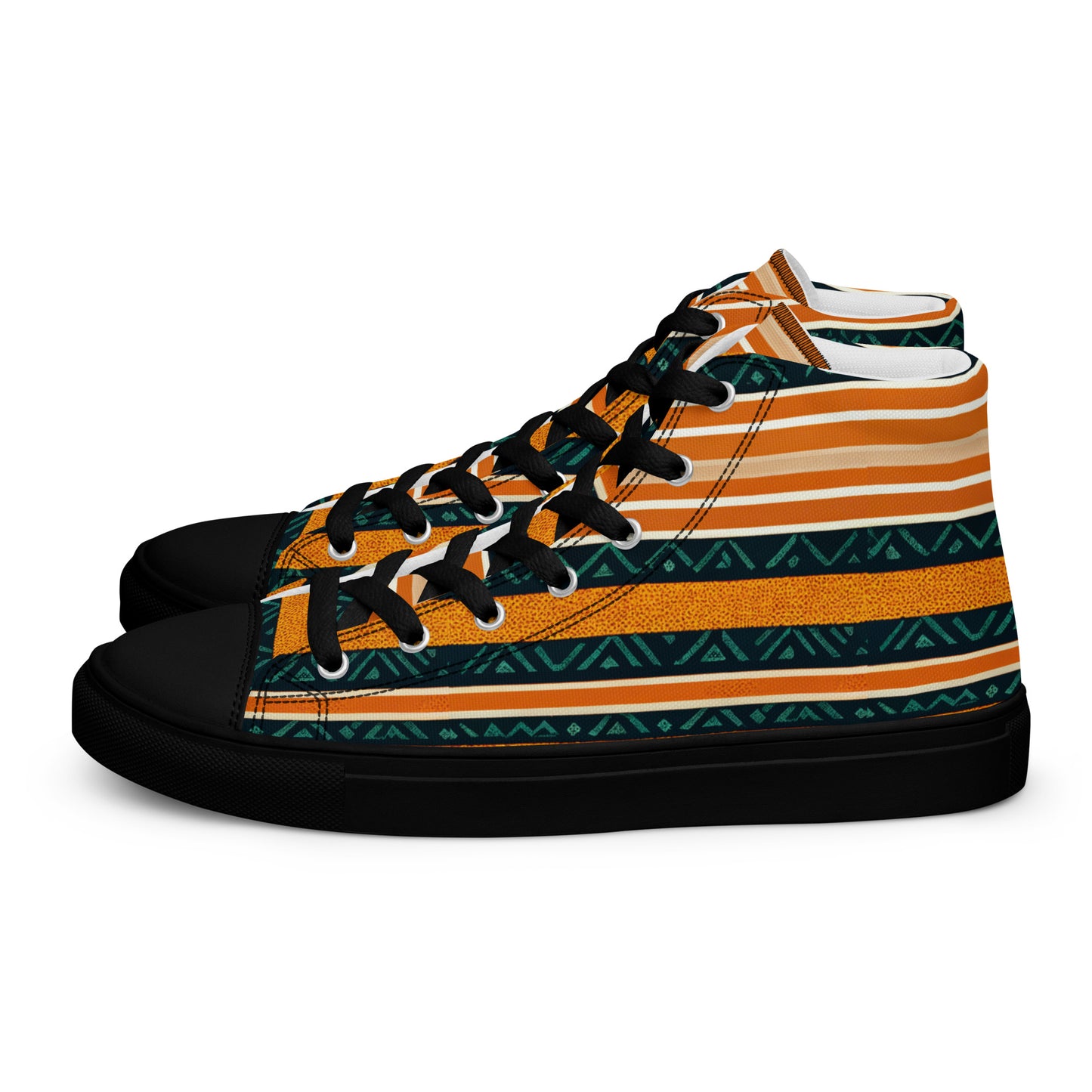 Serengeti Symphony Men’s high top canvas shoes