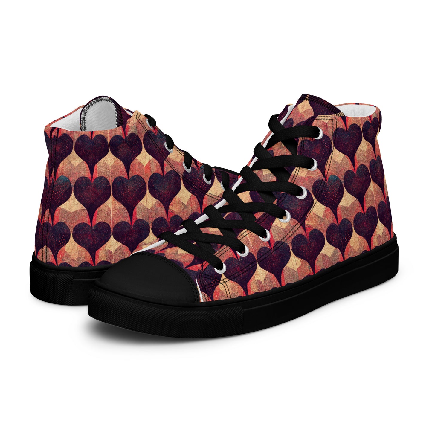 Loves Tapestry Men’s high top canvas shoes