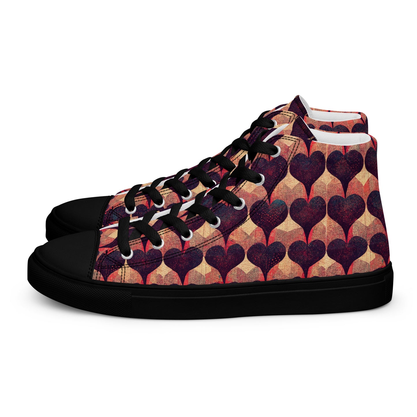 Loves Tapestry Men’s high top canvas shoes