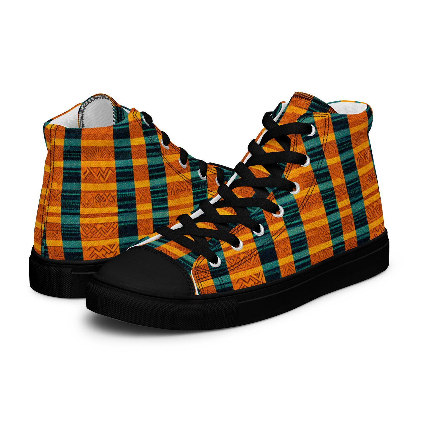 Sunset & Surf Men’s high top canvas shoes