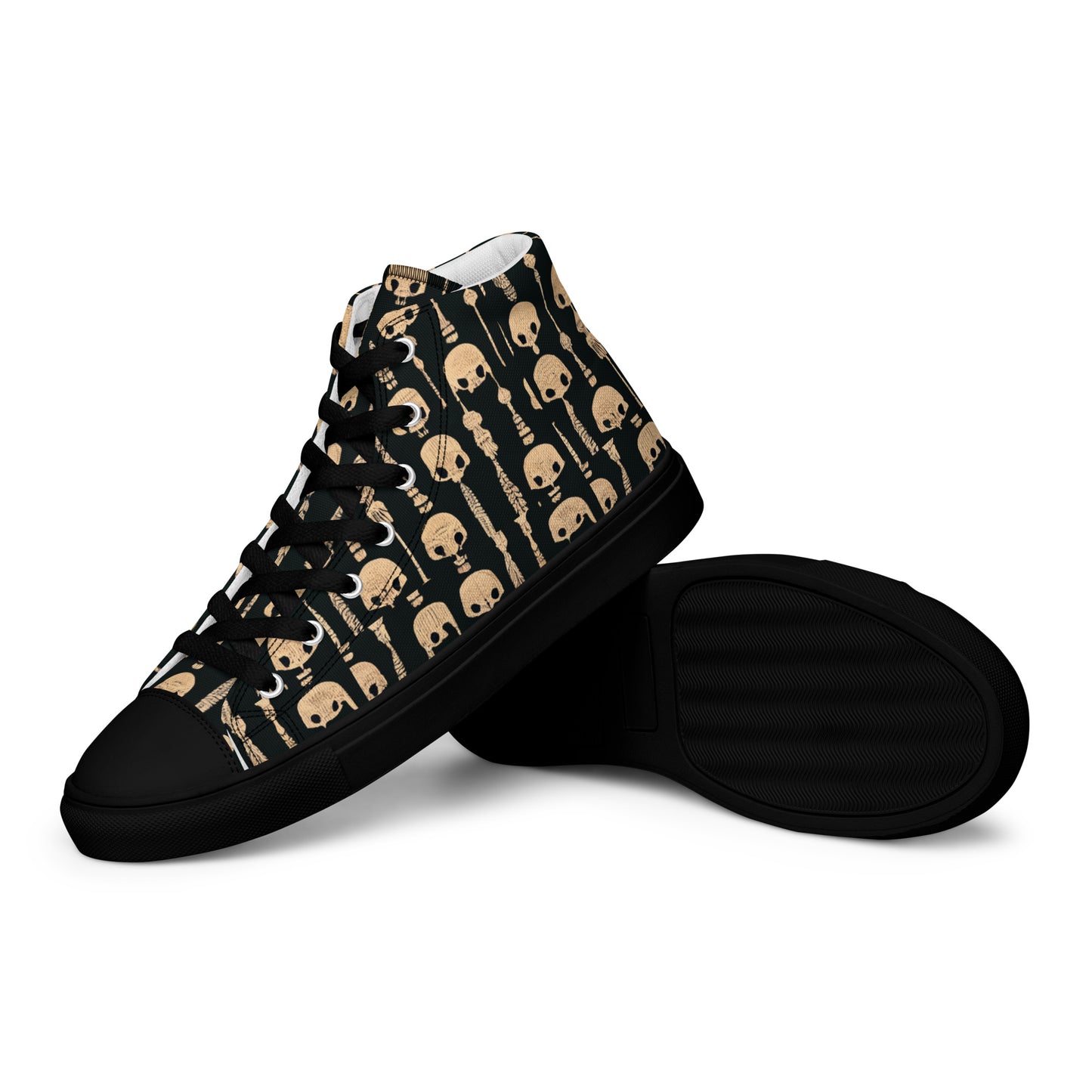 Boney Abstractions Men’s high top canvas shoes