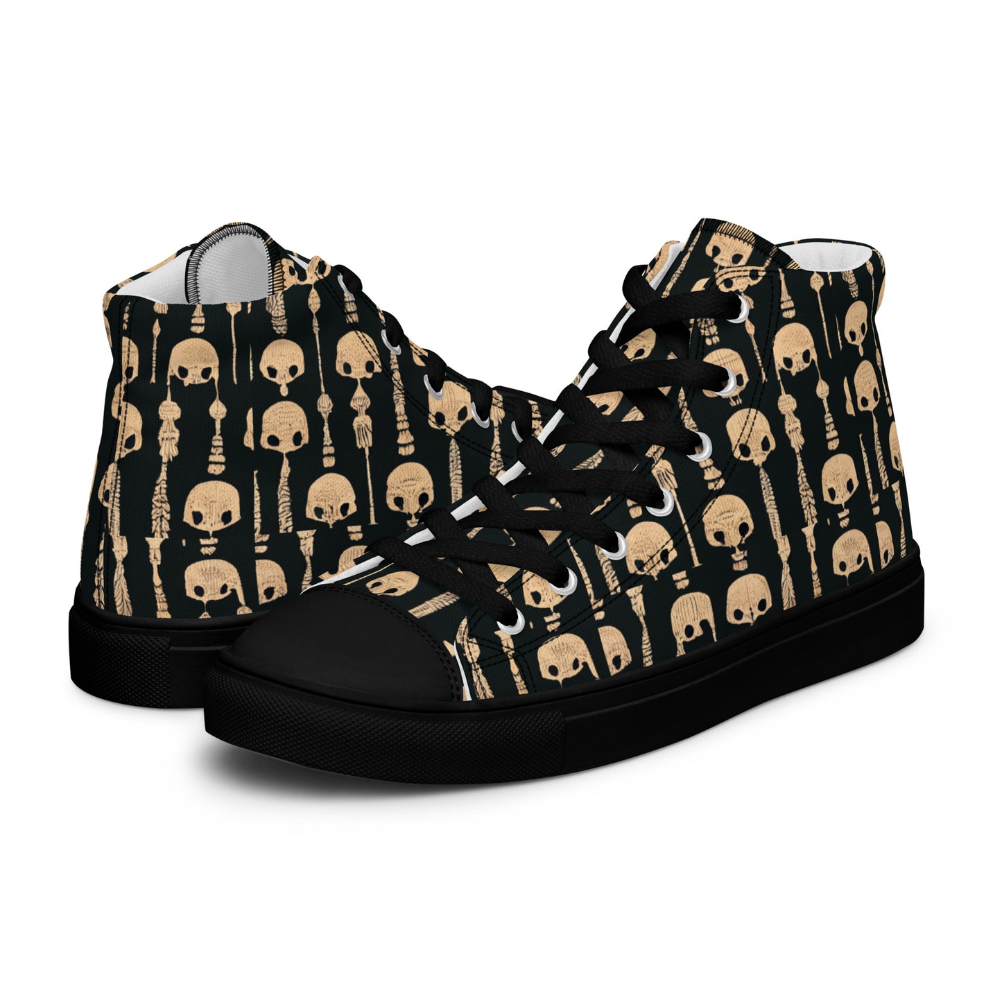 Boney Abstractions Men’s high top canvas shoes