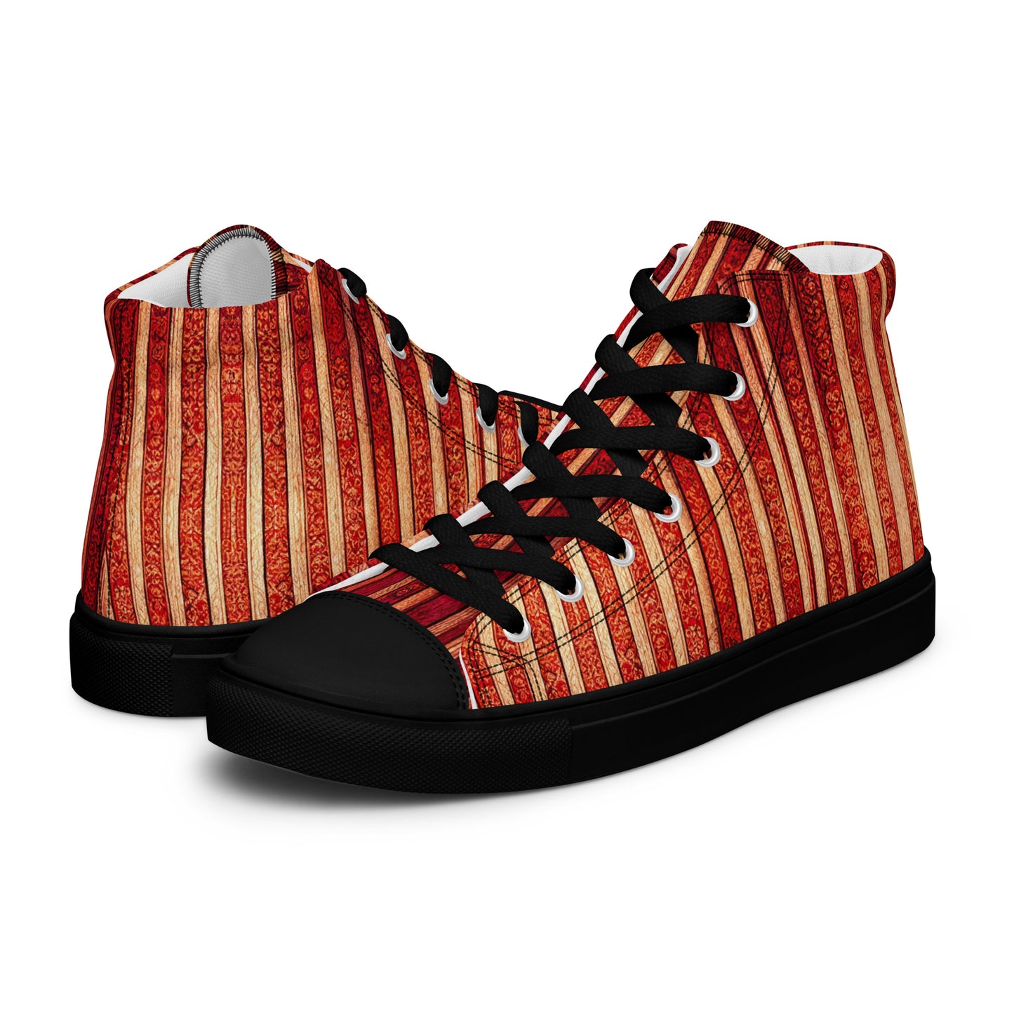 Intricate Carmine Men’s high top canvas shoes