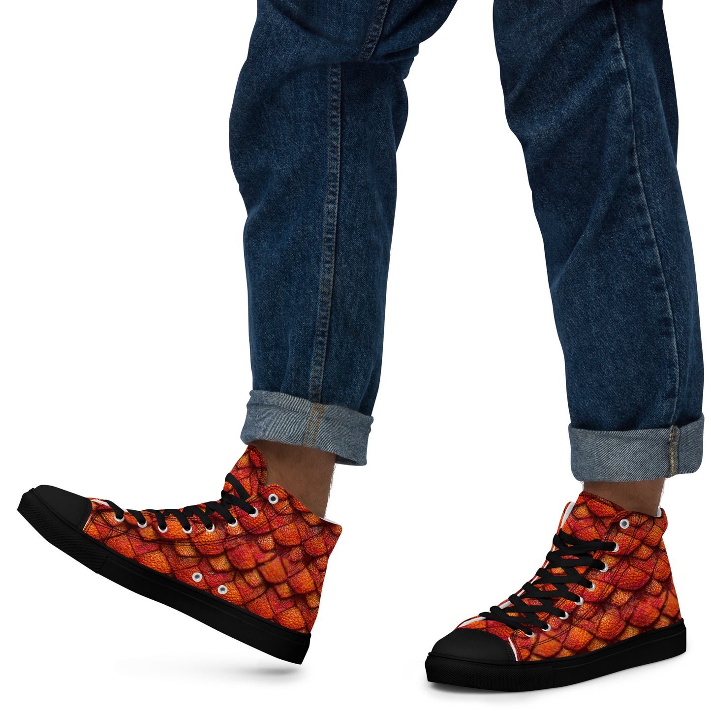 Kurtalor, the Infernal Sentinel of Joy and Peace Men’s high top canvas shoes