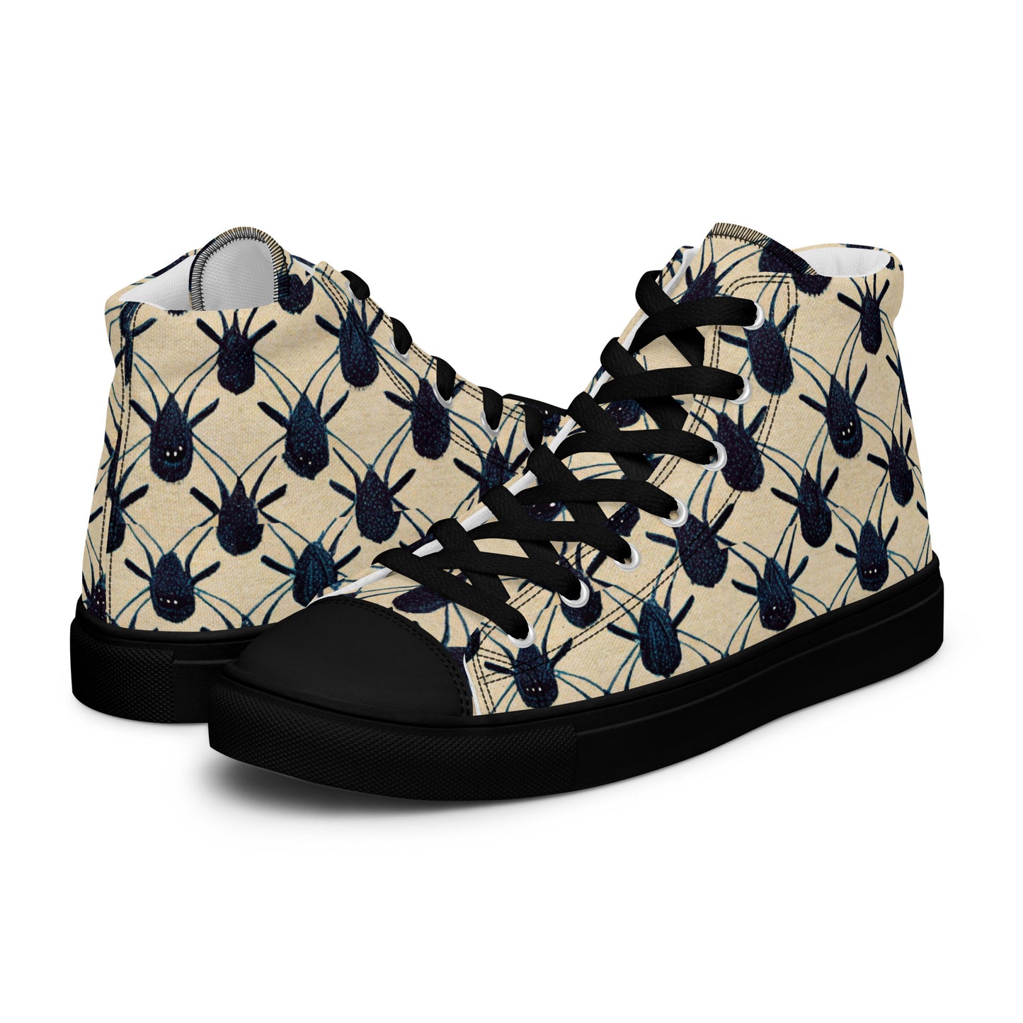 Spider Weave Men’s high top canvas shoes