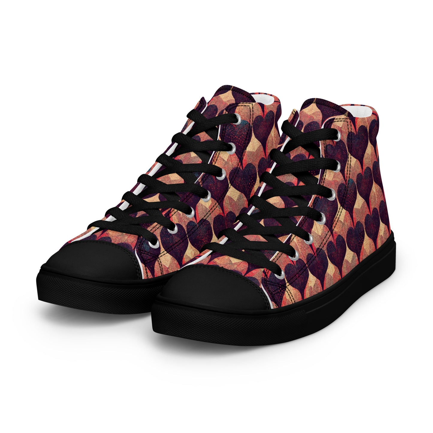 Loves Tapestry Men’s high top canvas shoes