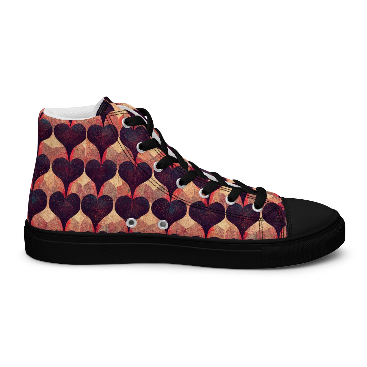 Loves Tapestry Men’s high top canvas shoes