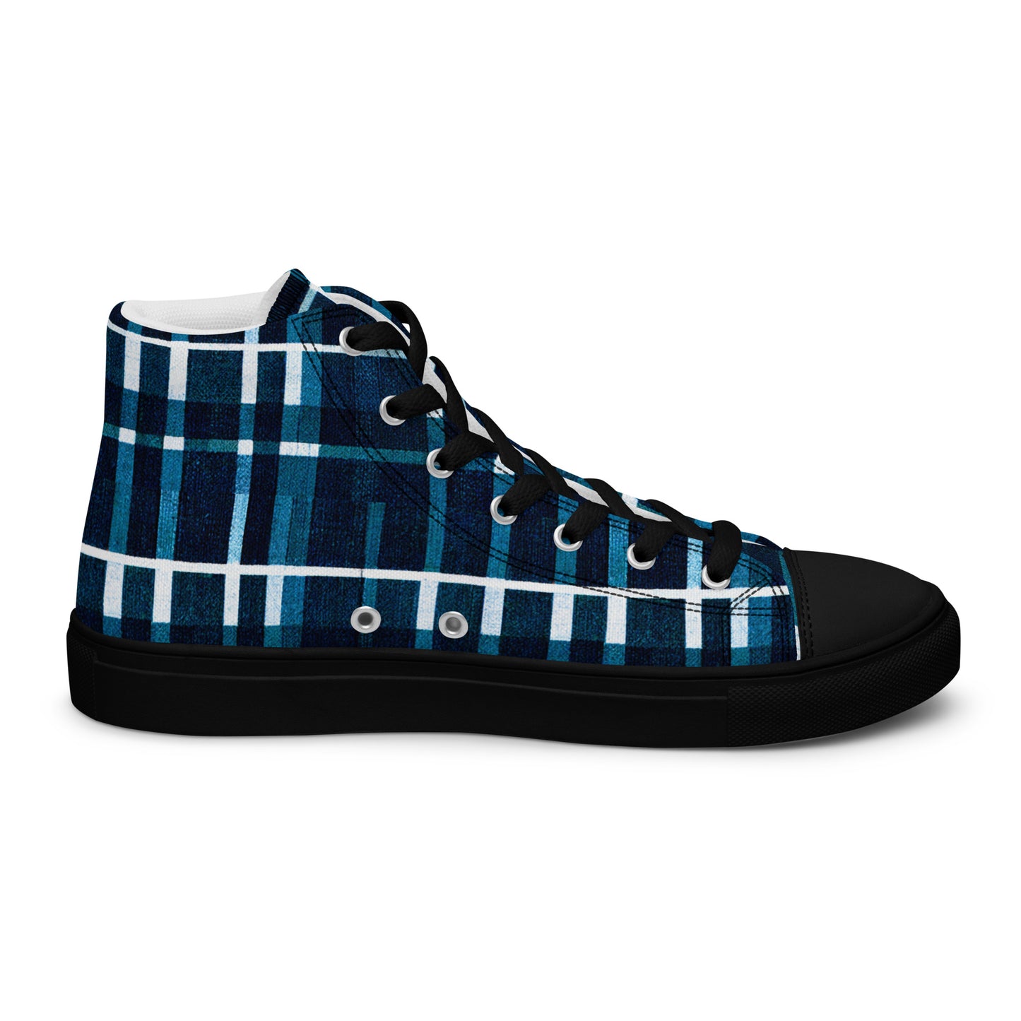 Royal Blue Scottish Heritage Men’s high top canvas shoes