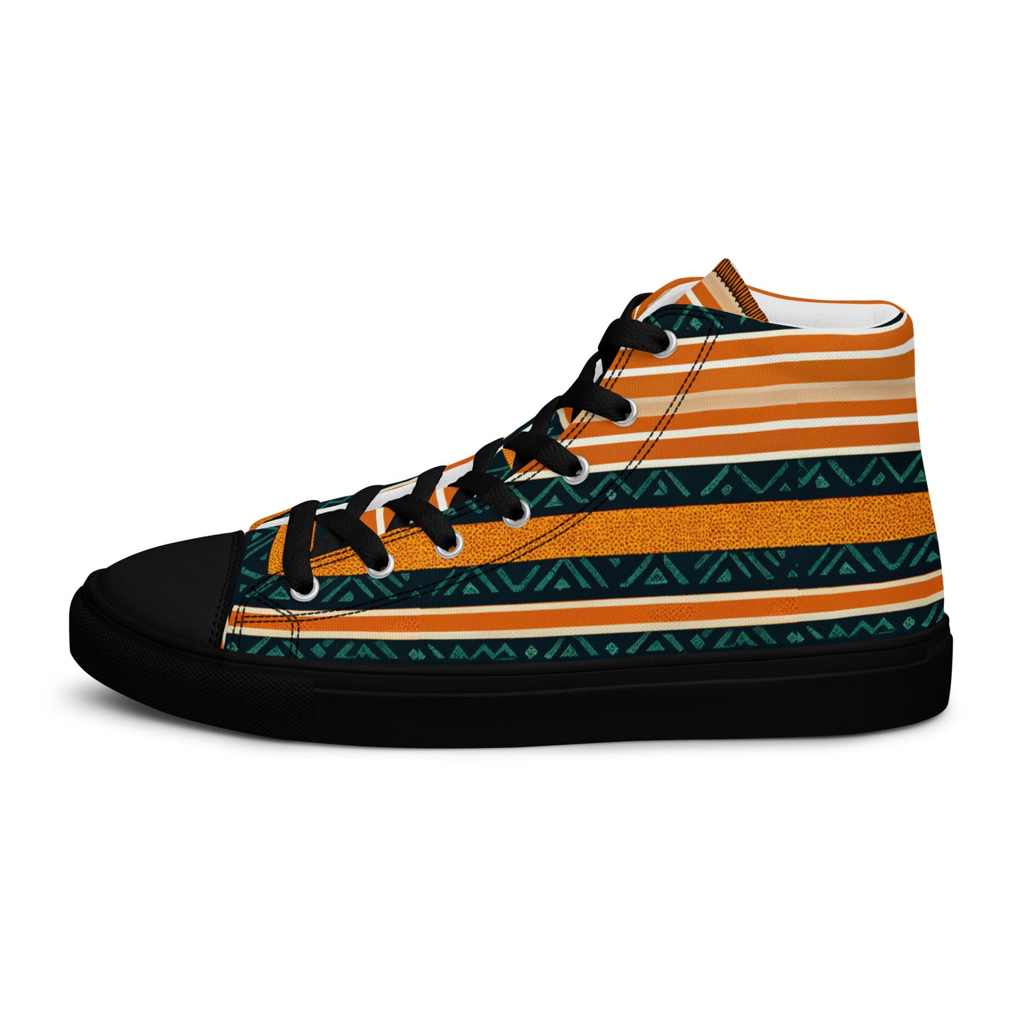 Serengeti Symphony Men’s high top canvas shoes