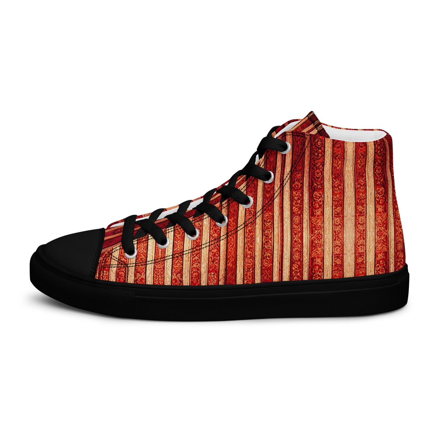 Intricate Carmine Men’s high top canvas shoes