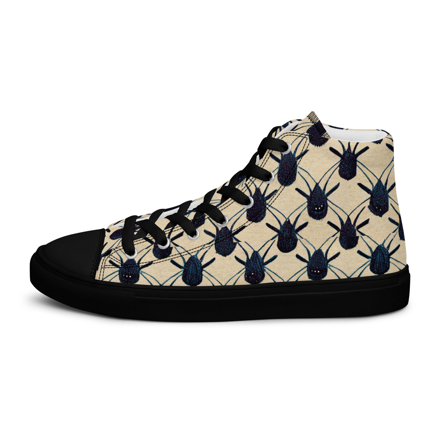 Spider Weave Men’s high top canvas shoes