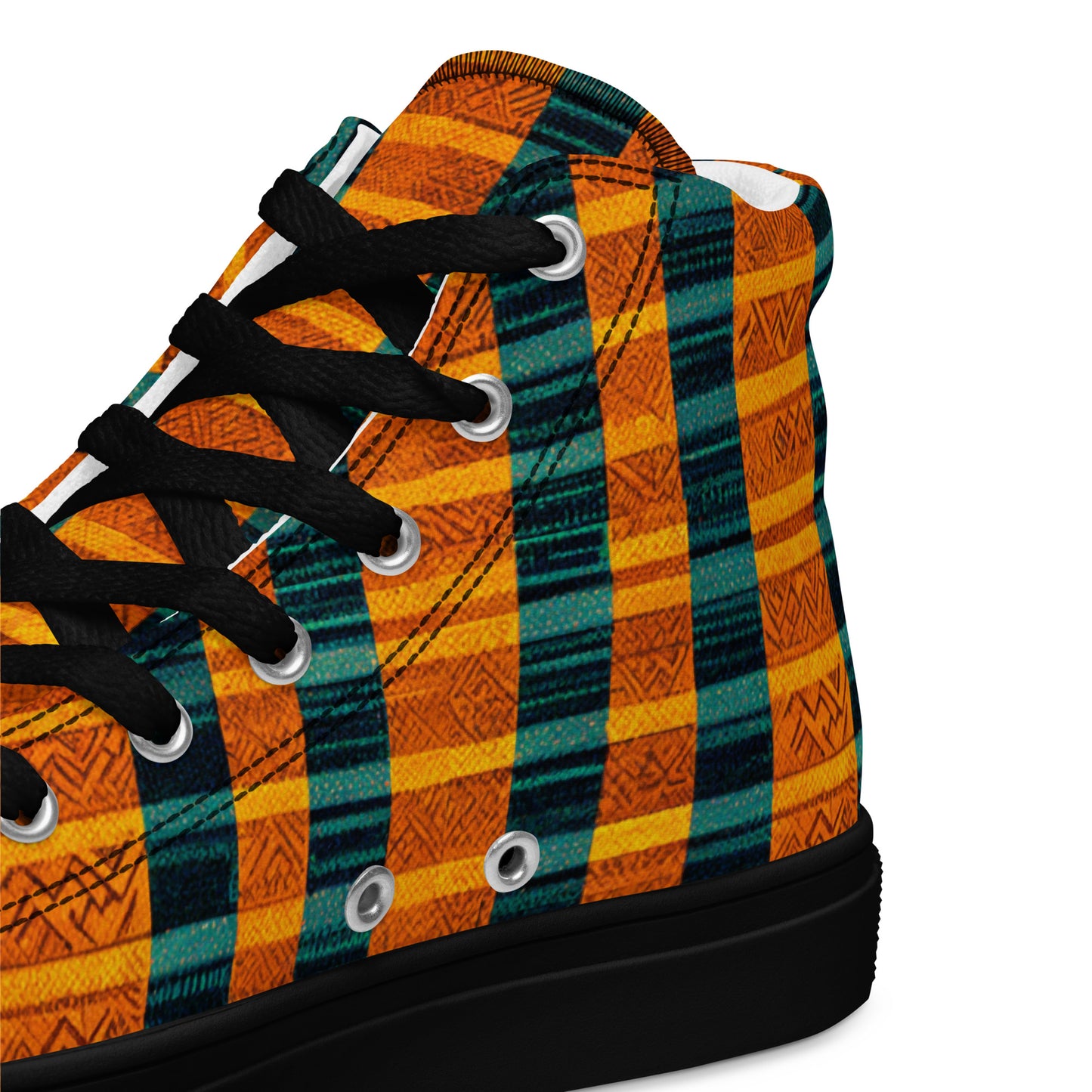 Sunset & Surf Men’s high top canvas shoes