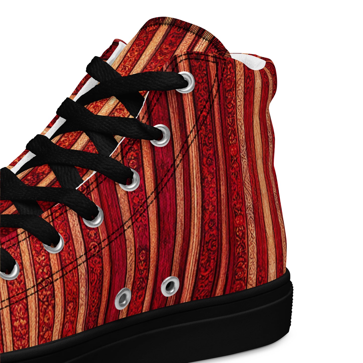 Intricate Carmine Men’s high top canvas shoes