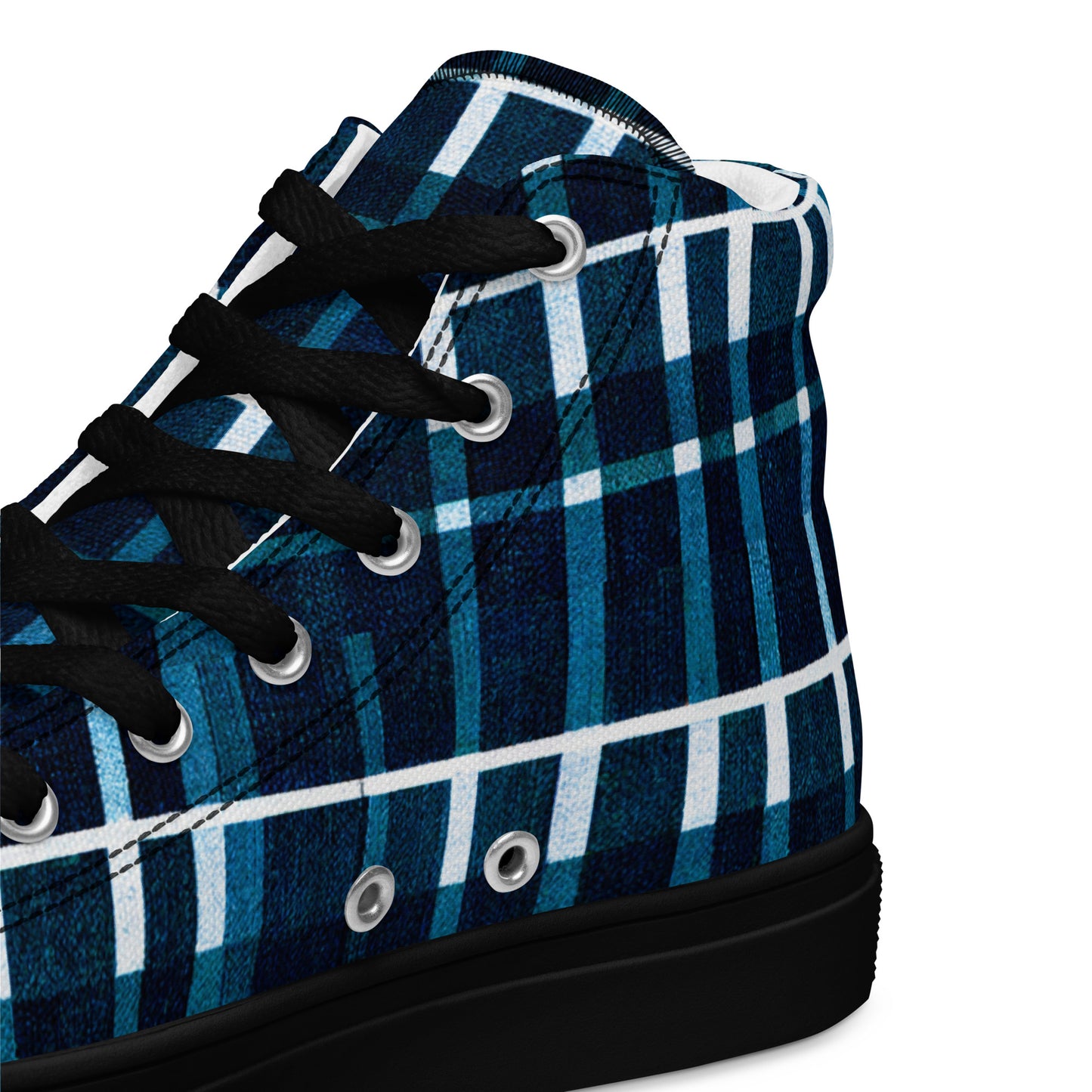 Royal Blue Scottish Heritage Men’s high top canvas shoes