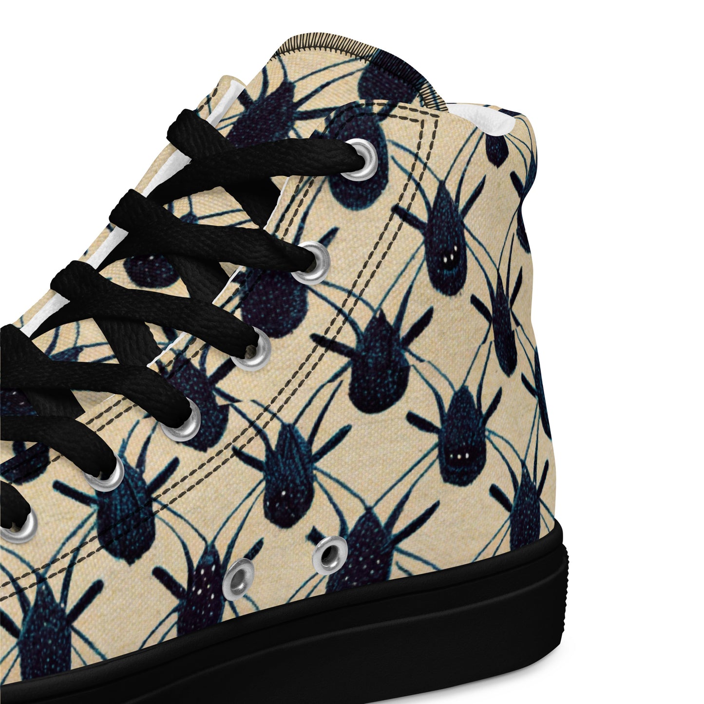 Spider Weave Men’s high top canvas shoes