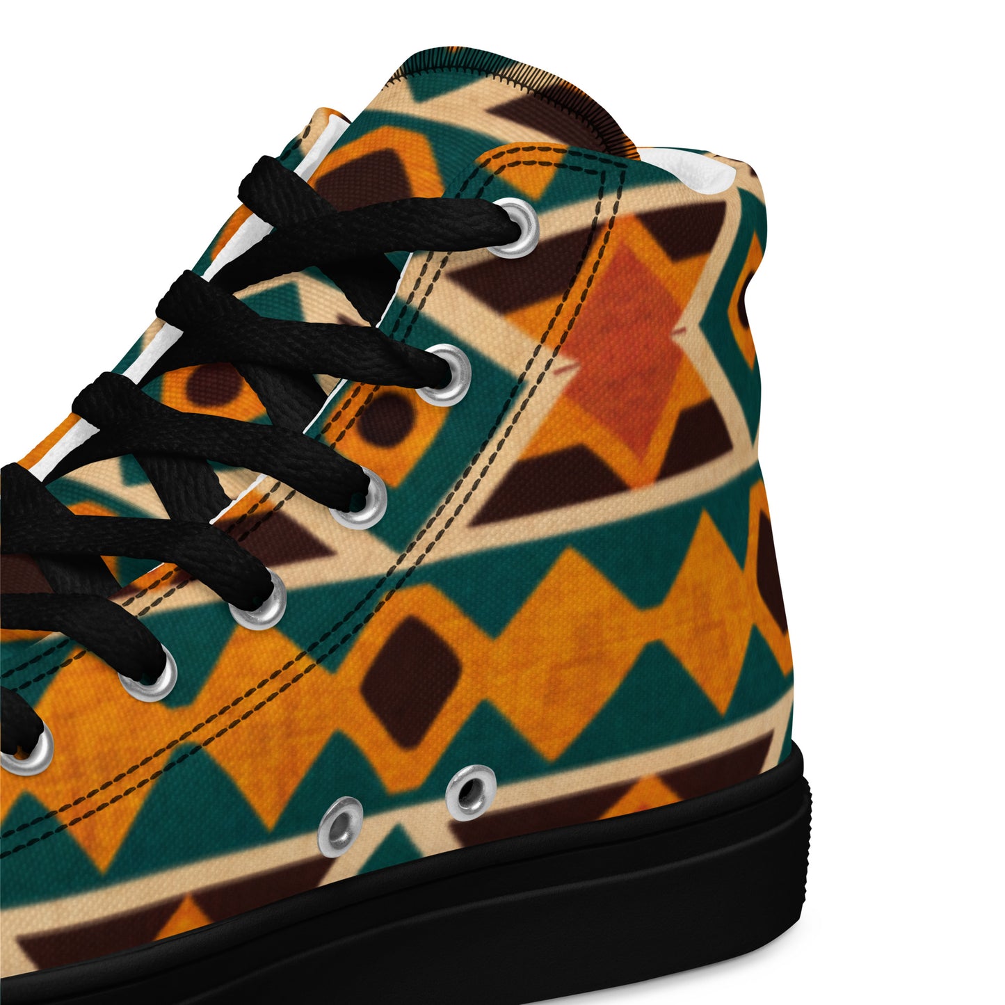 Tropical Diamond Tango Men’s high top canvas shoes