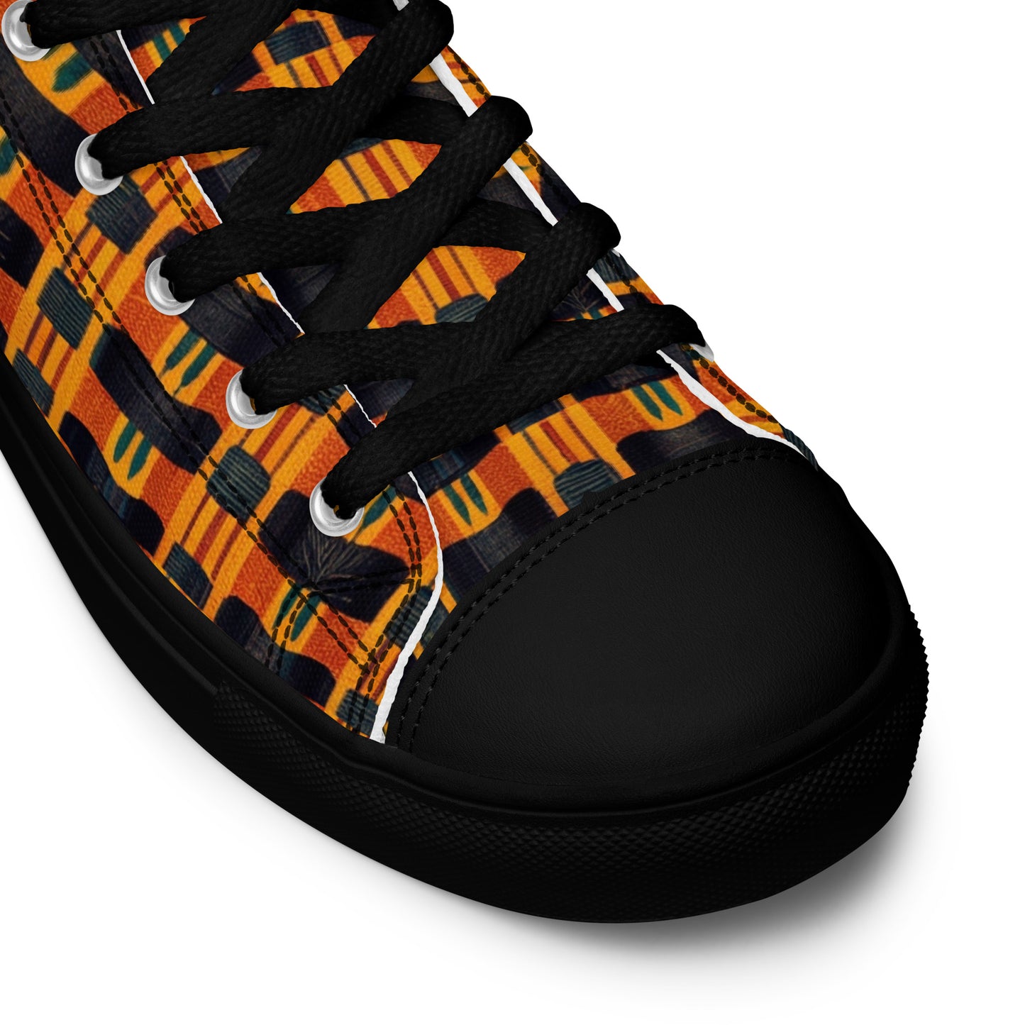 Lusaka Loomed Landscape Men’s high top canvas shoes