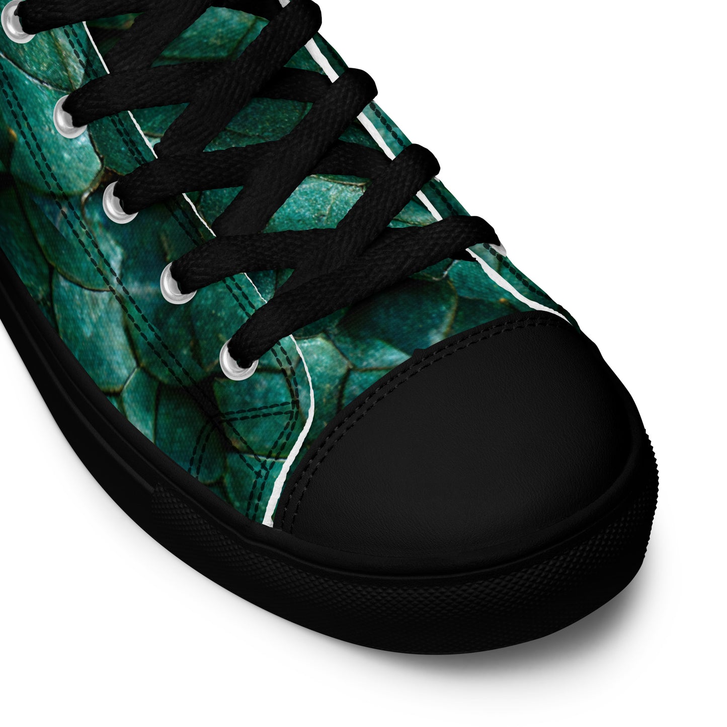 Emeralda the Great Forest Dragon Men’s high top canvas shoes