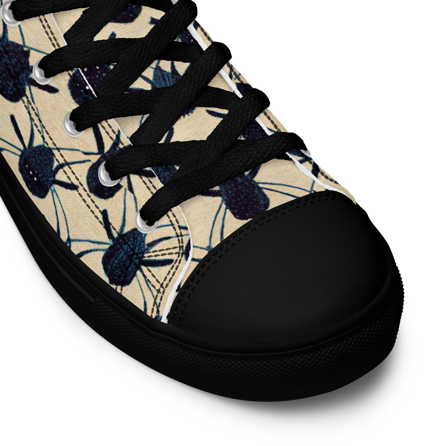 Spider Weave Men’s high top canvas shoes