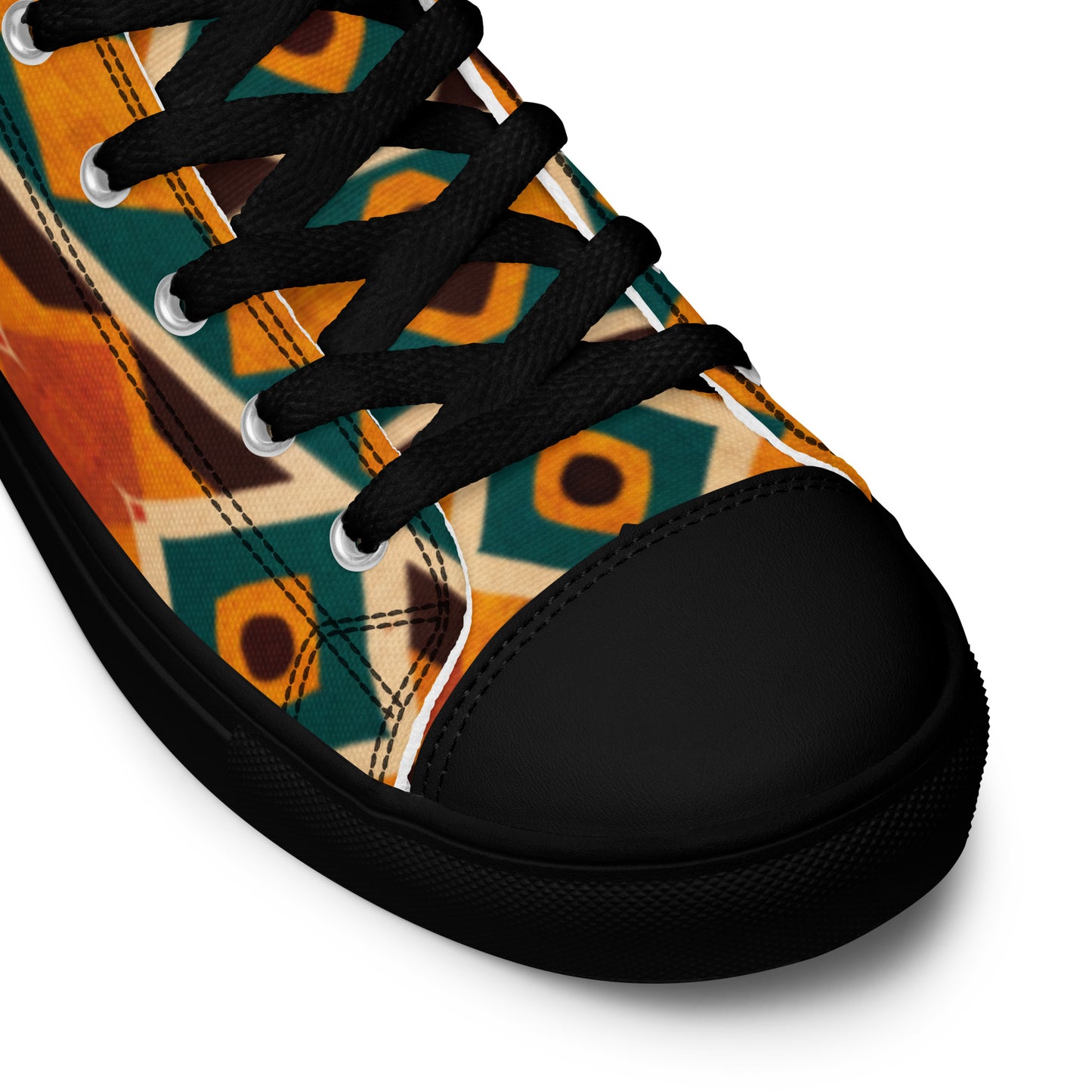 Tropical Diamond Tango Men’s high top canvas shoes