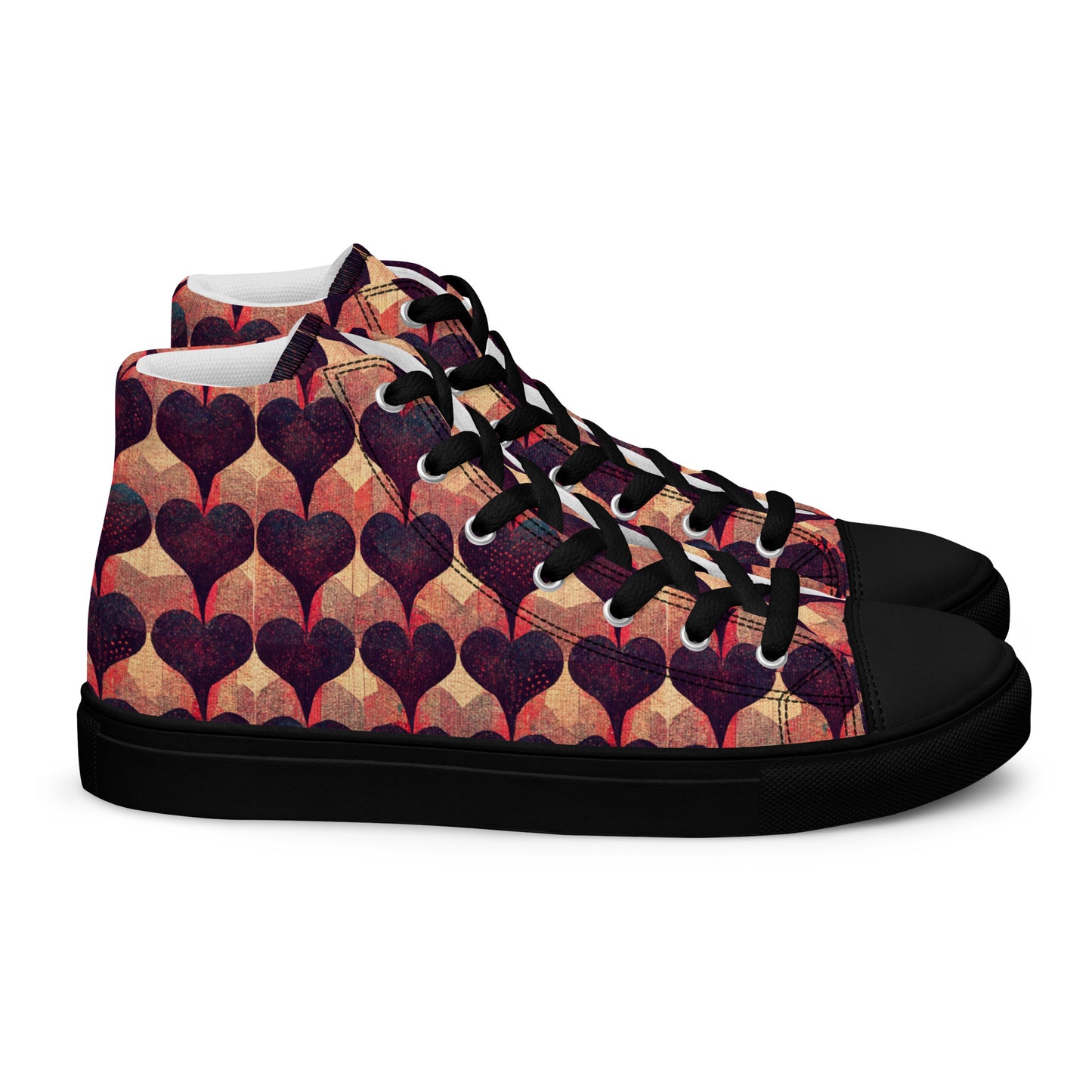 Loves Tapestry Men’s high top canvas shoes