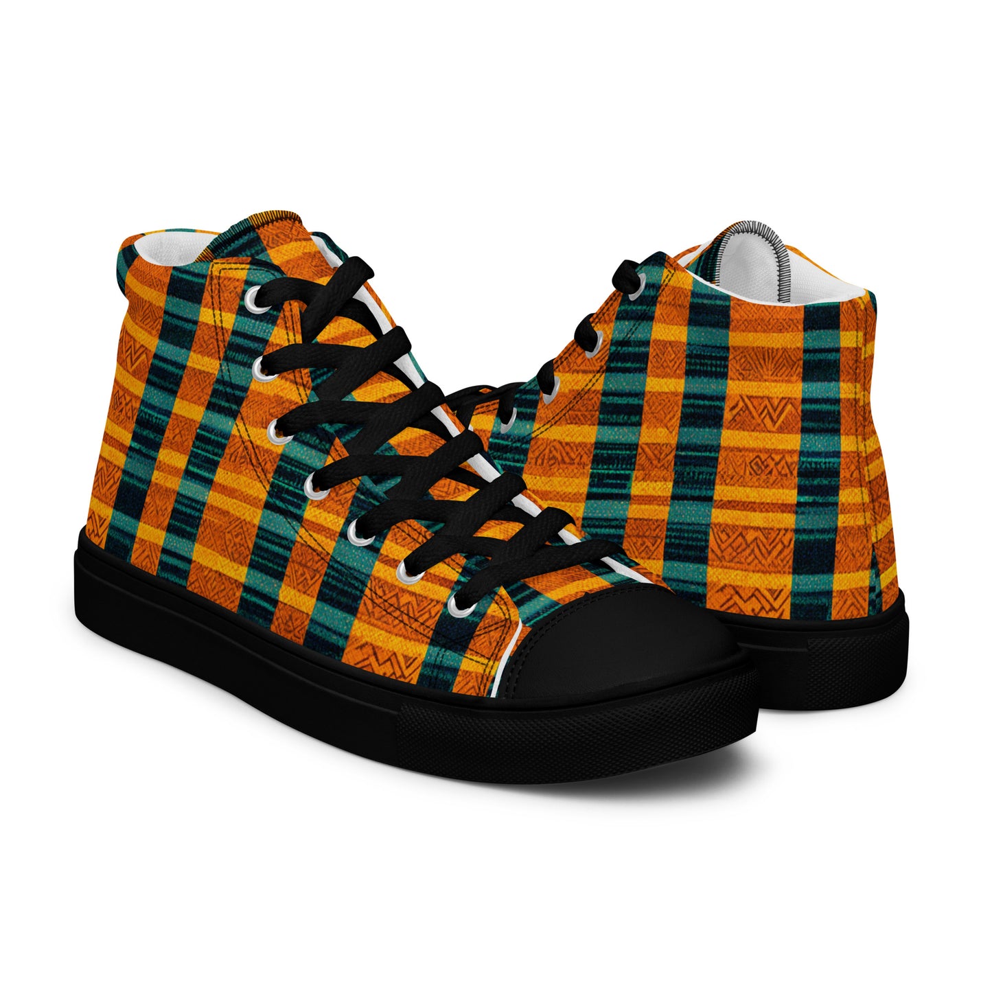 Sunset & Surf Men’s high top canvas shoes