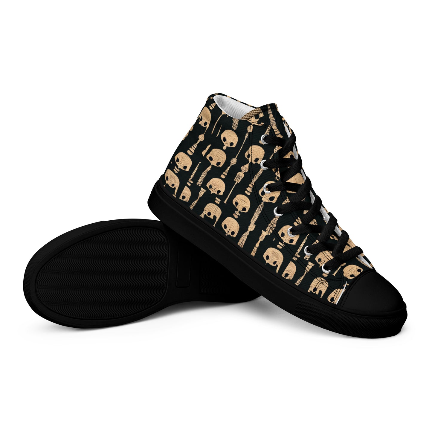 Boney Abstractions Men’s high top canvas shoes