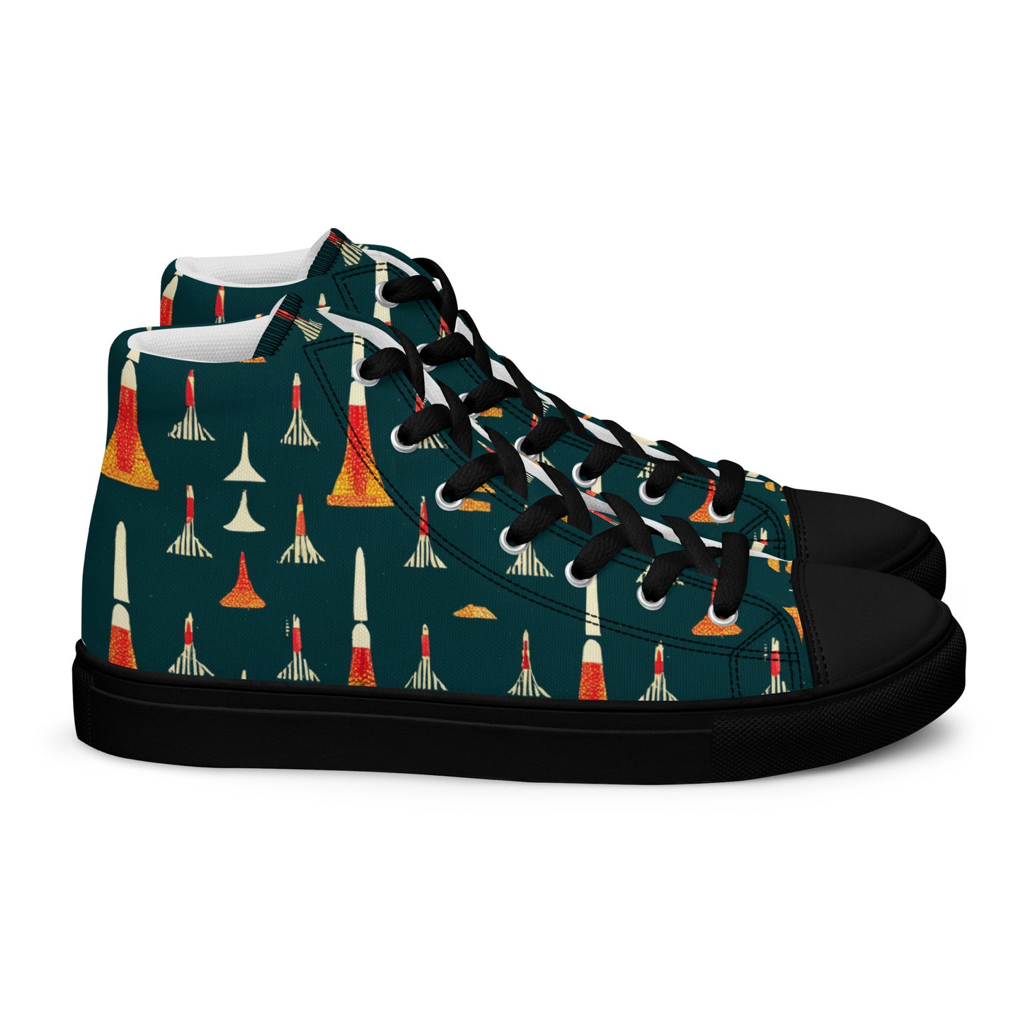 Ode to a Story Men’s high top canvas shoes