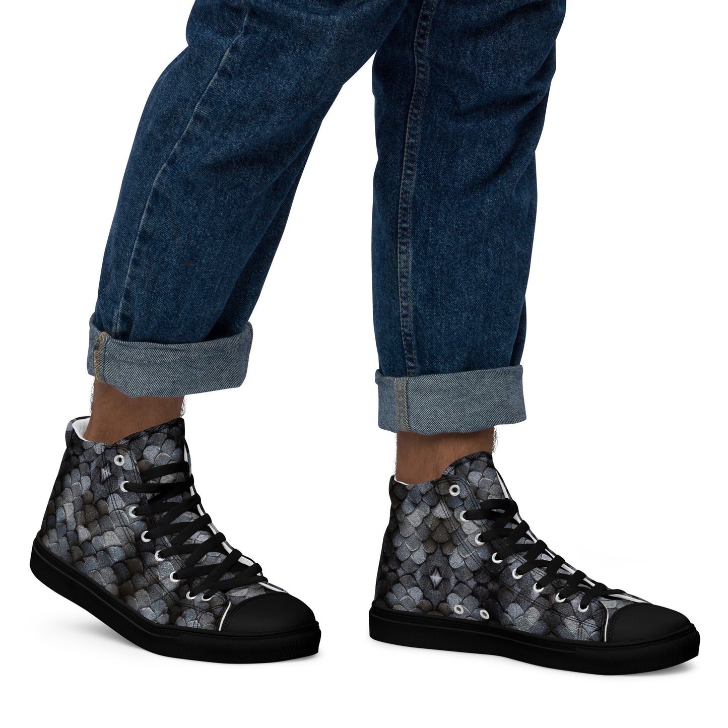 Elvisscar, the Authentic Sentinel Men’s high top canvas shoes