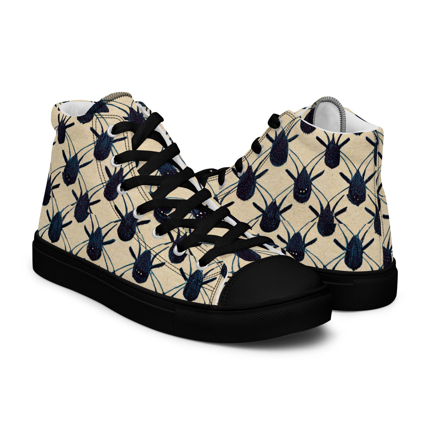 Spider Weave Men’s high top canvas shoes