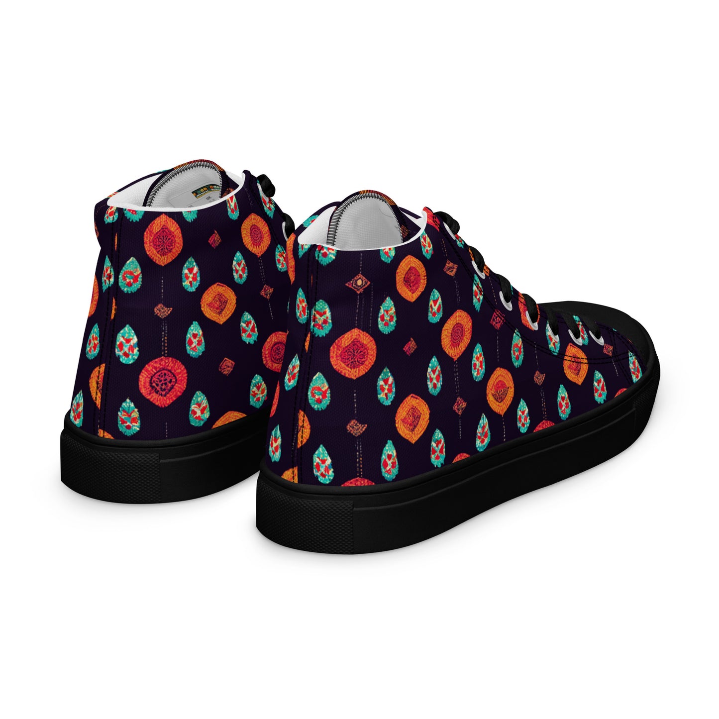 Free Spirited Flora Men’s high top canvas shoes