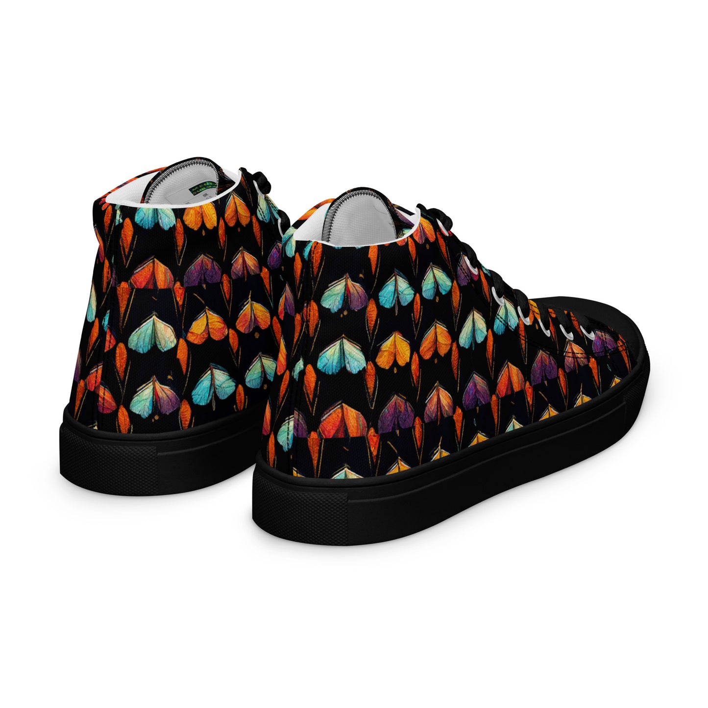 Quilted Wings Men’s high top canvas shoes