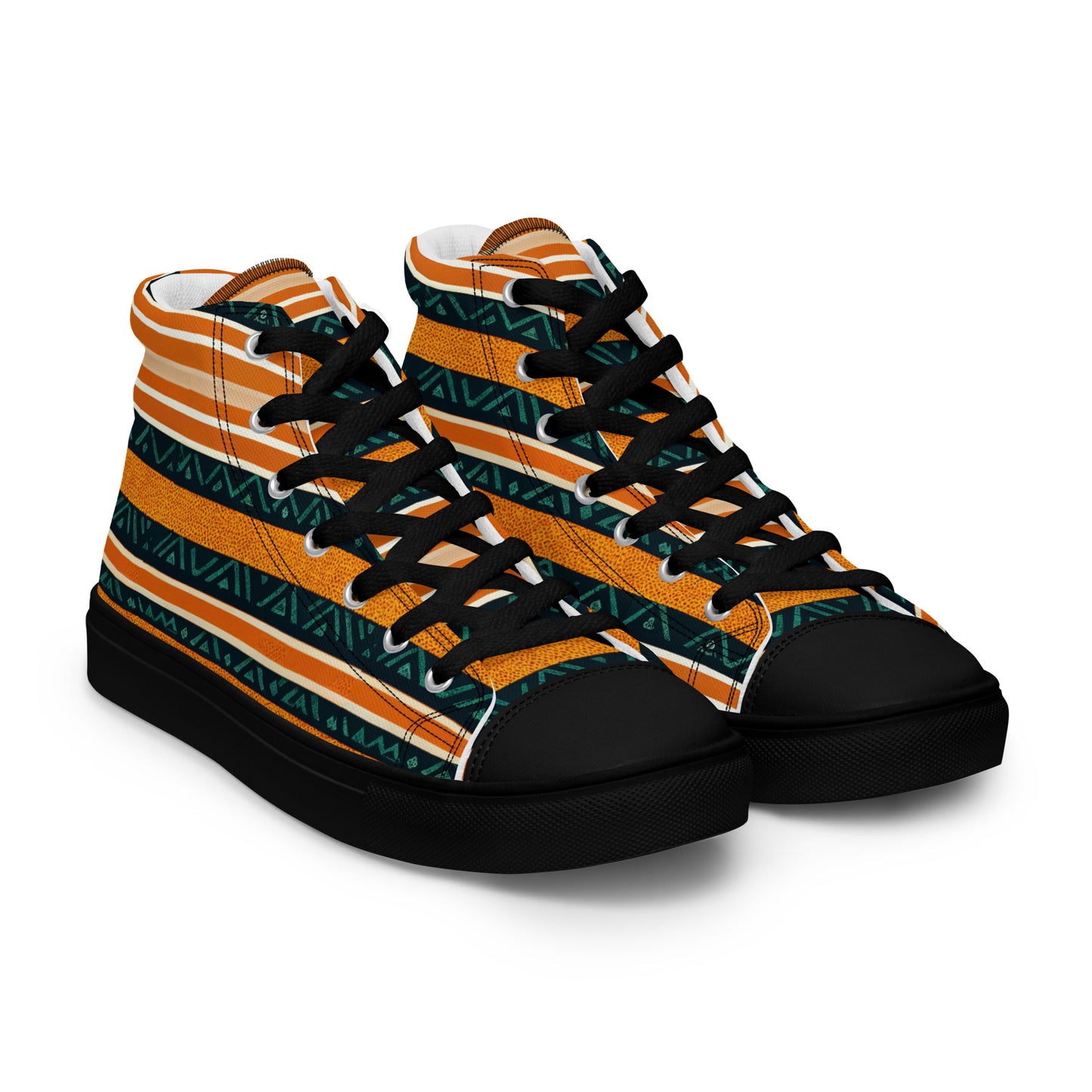 Serengeti Symphony Men’s high top canvas shoes