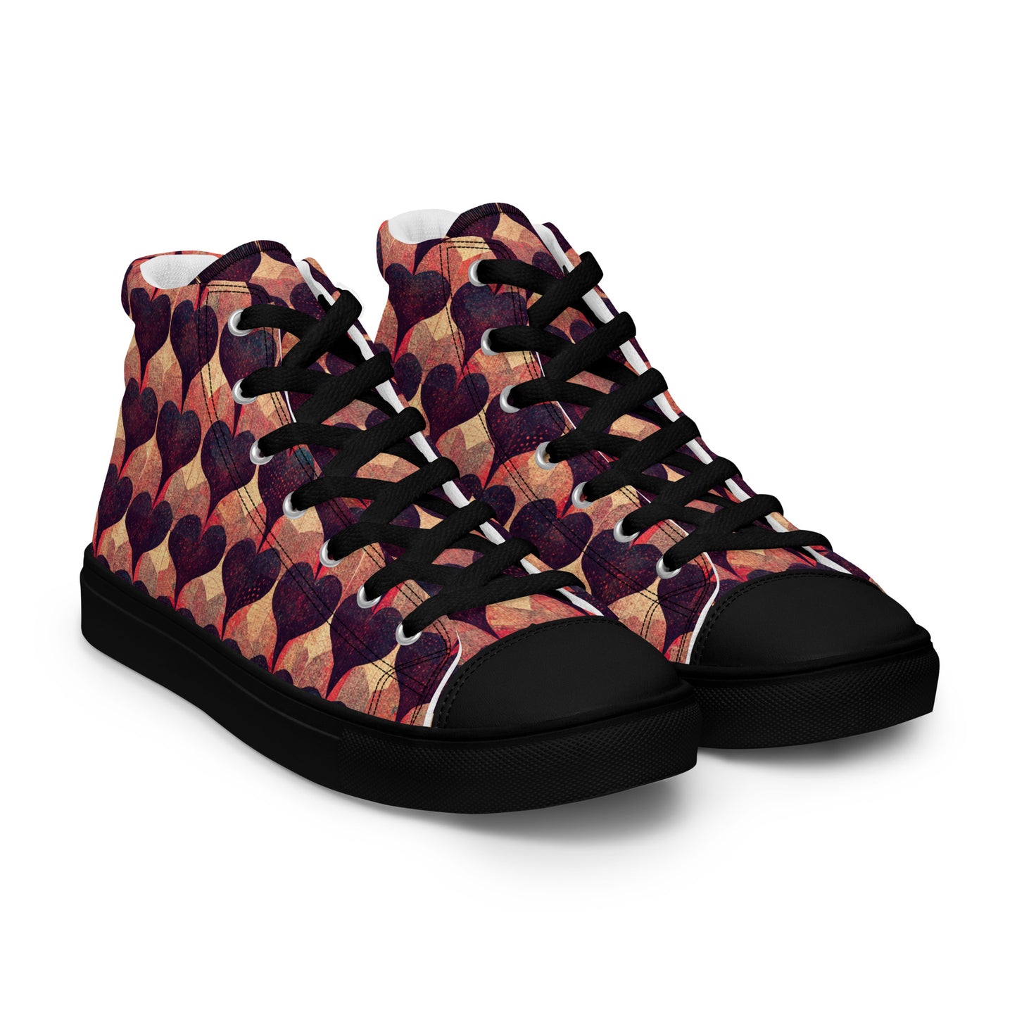 Loves Tapestry Men’s high top canvas shoes