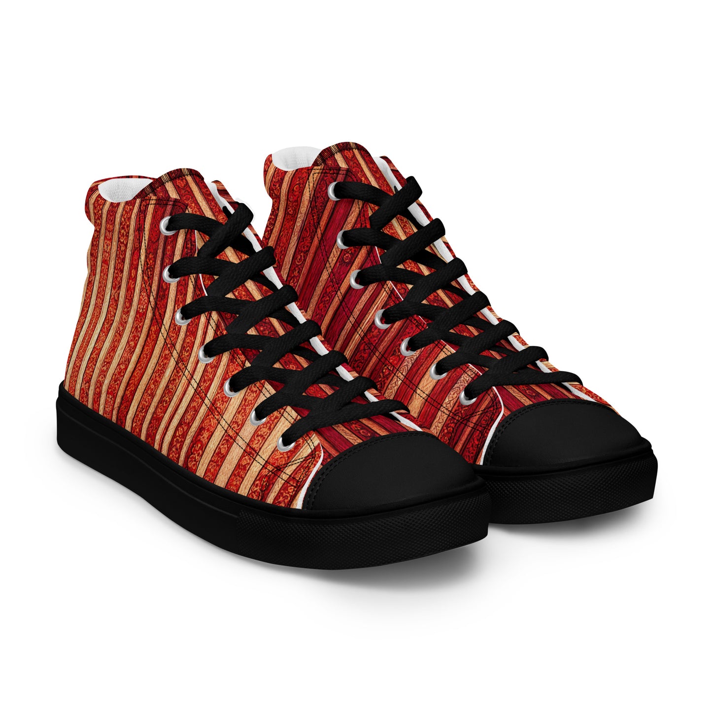 Intricate Carmine Men’s high top canvas shoes