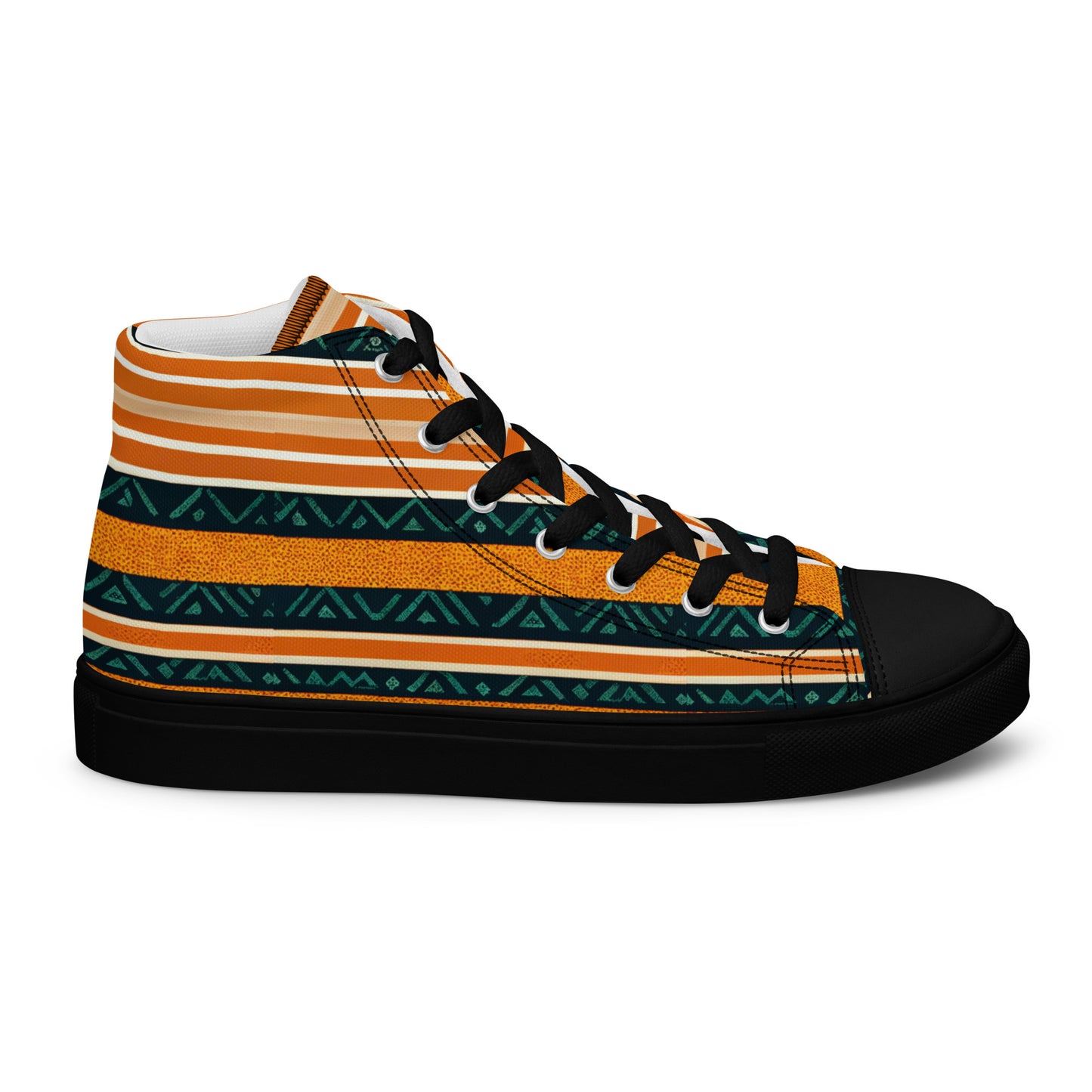 Serengeti Symphony Men’s high top canvas shoes