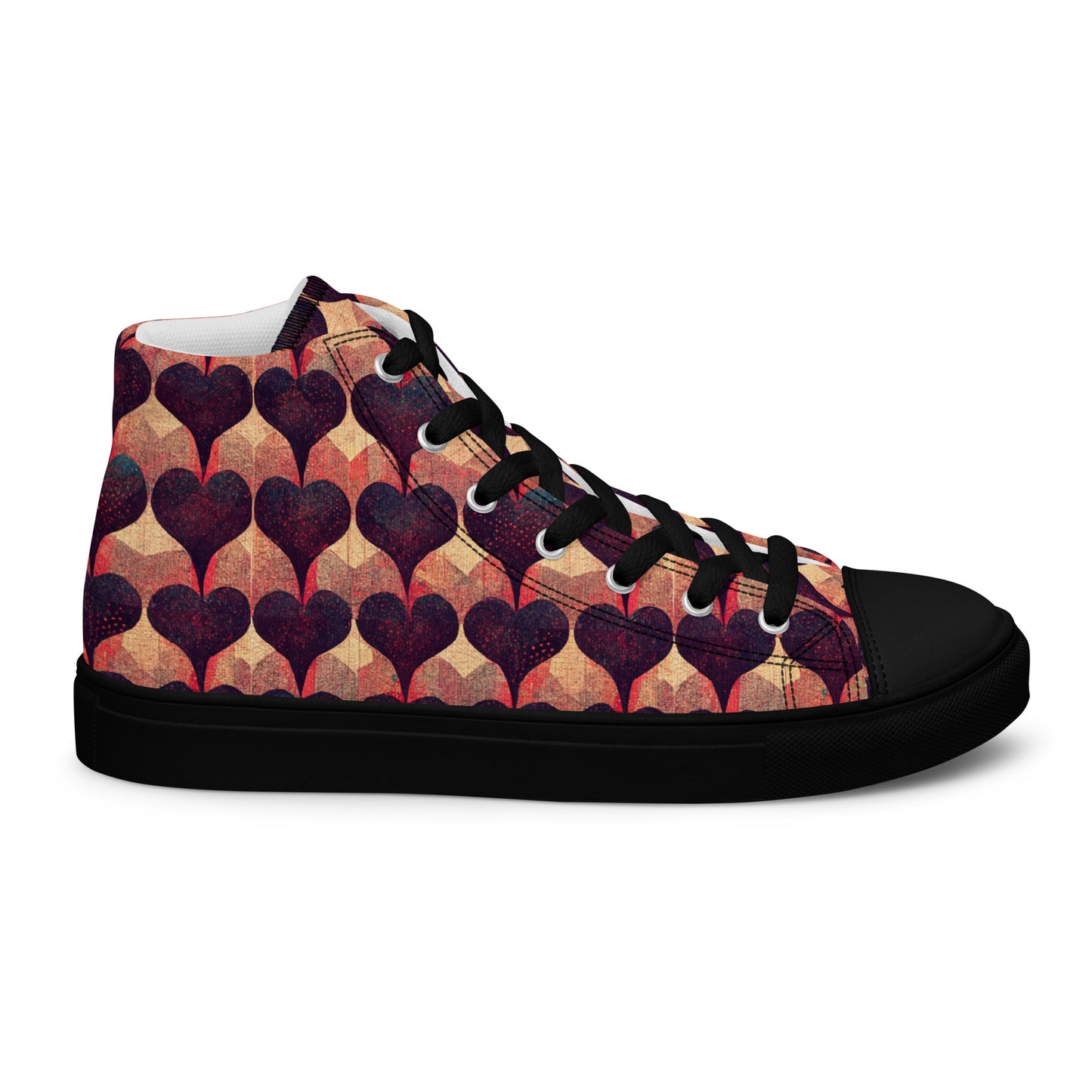 Loves Tapestry Men’s high top canvas shoes