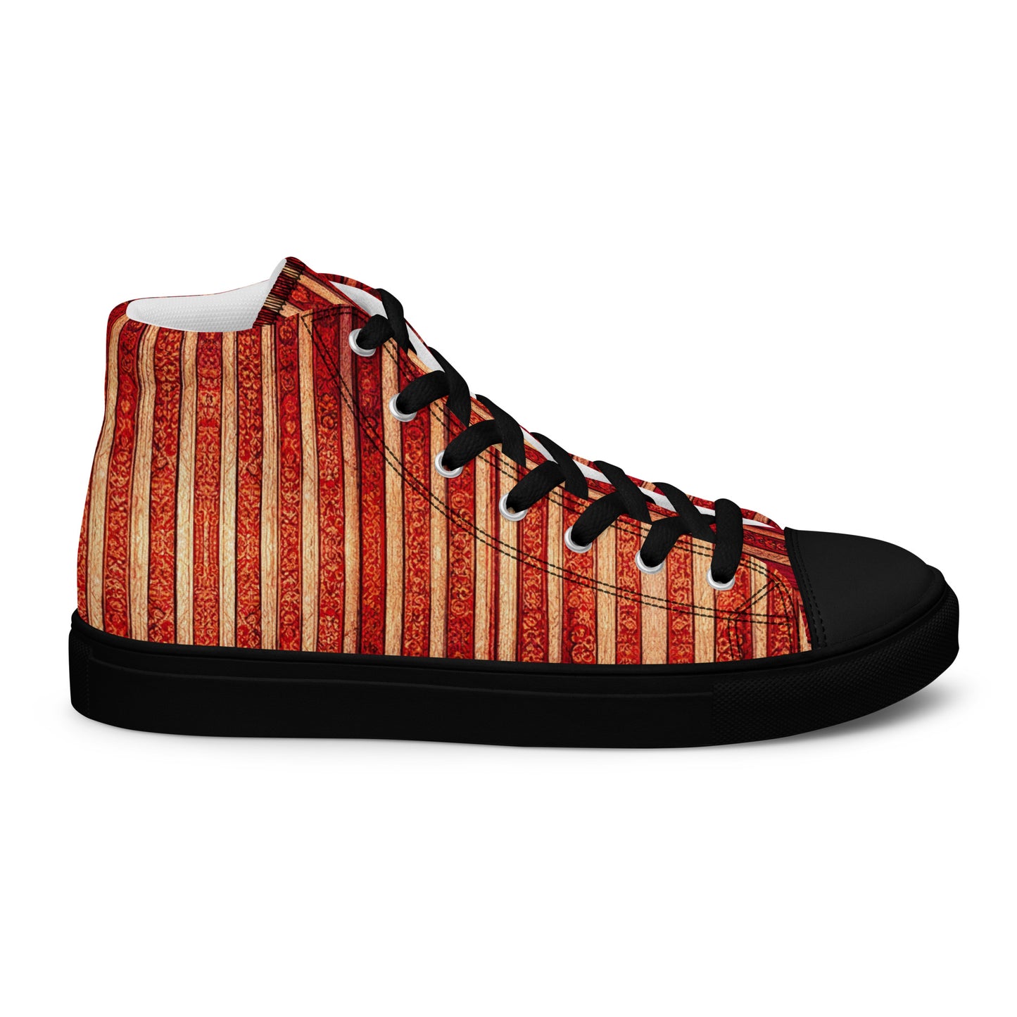 Intricate Carmine Men’s high top canvas shoes