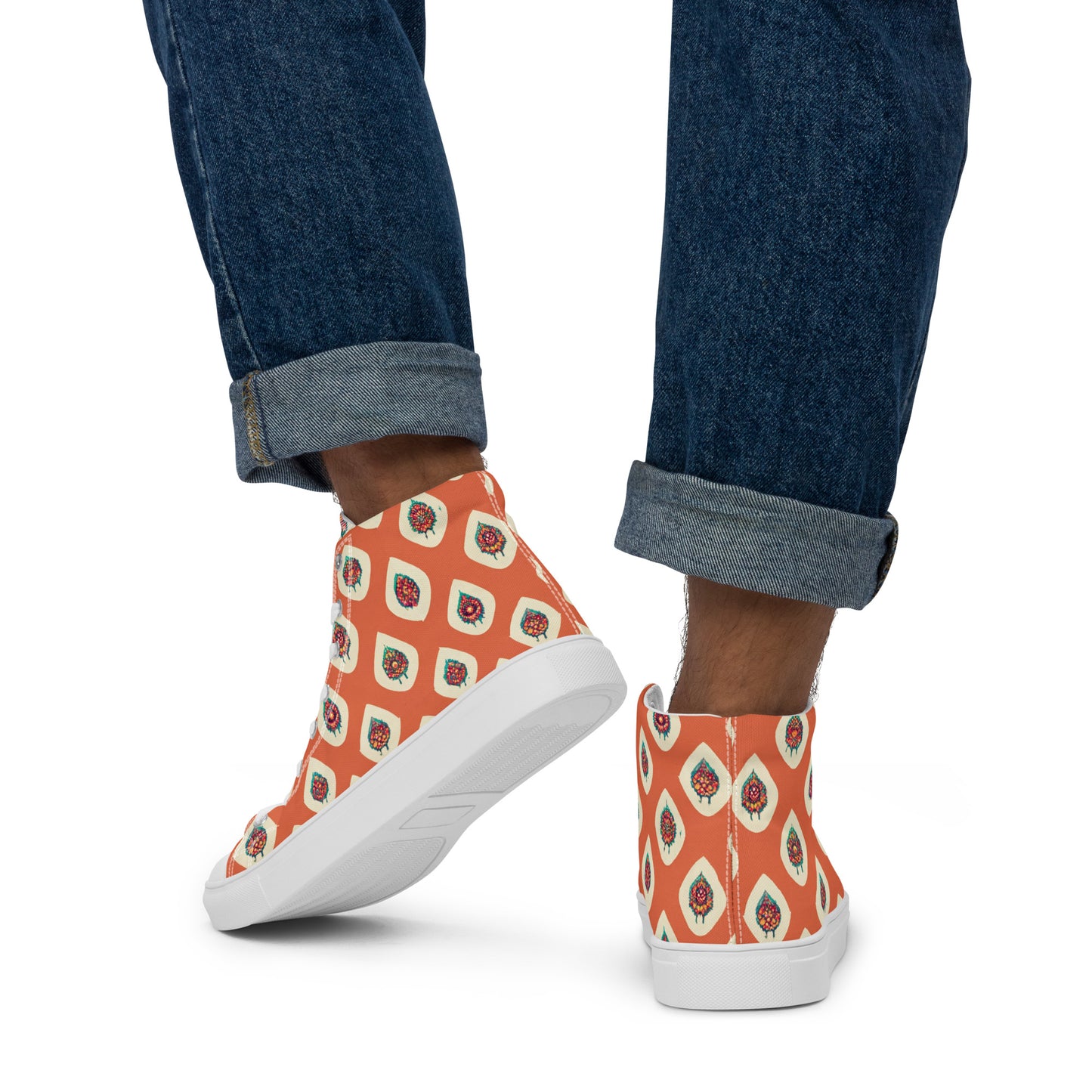 Mango Tango Men’s high top canvas shoes