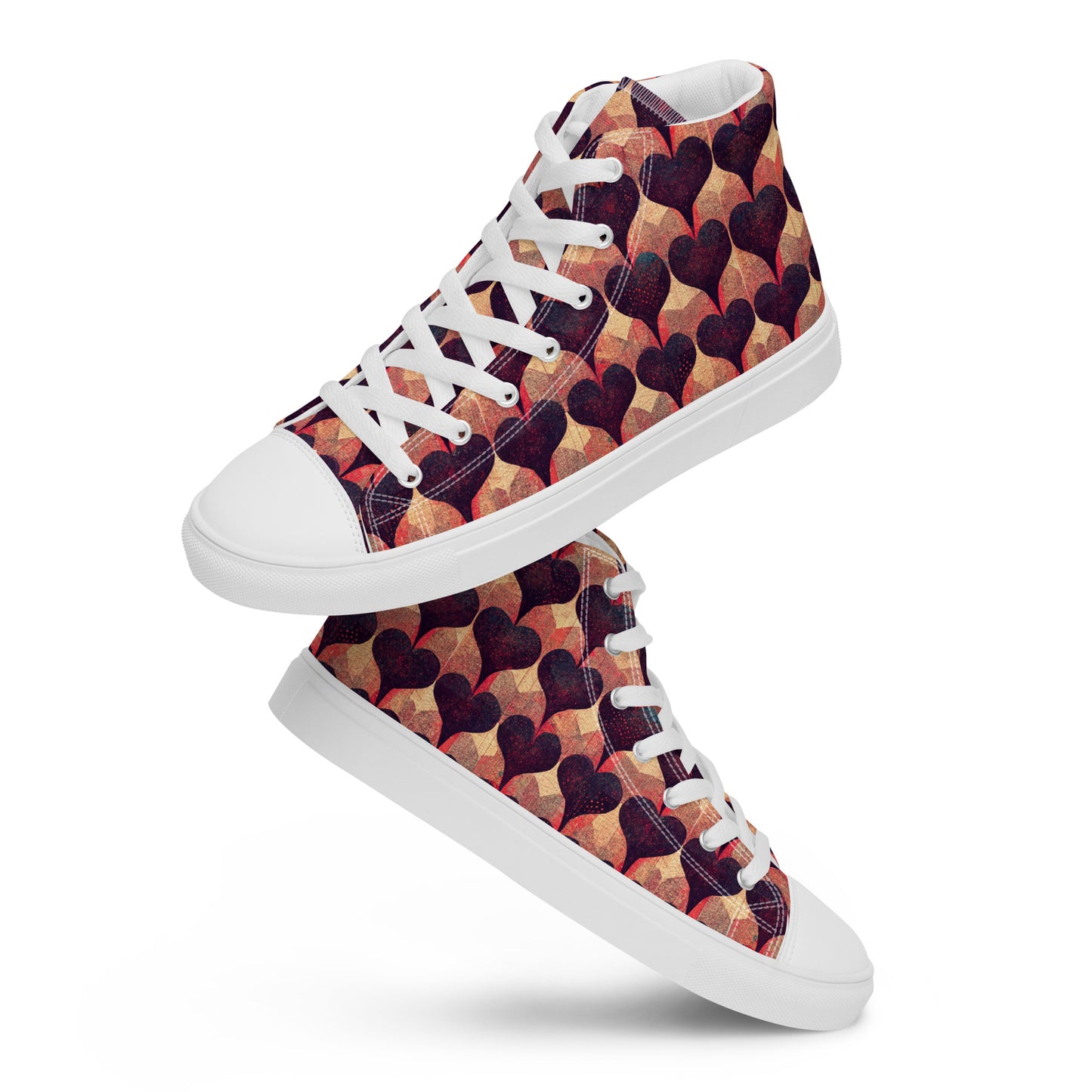 Loves Tapestry Men’s high top canvas shoes