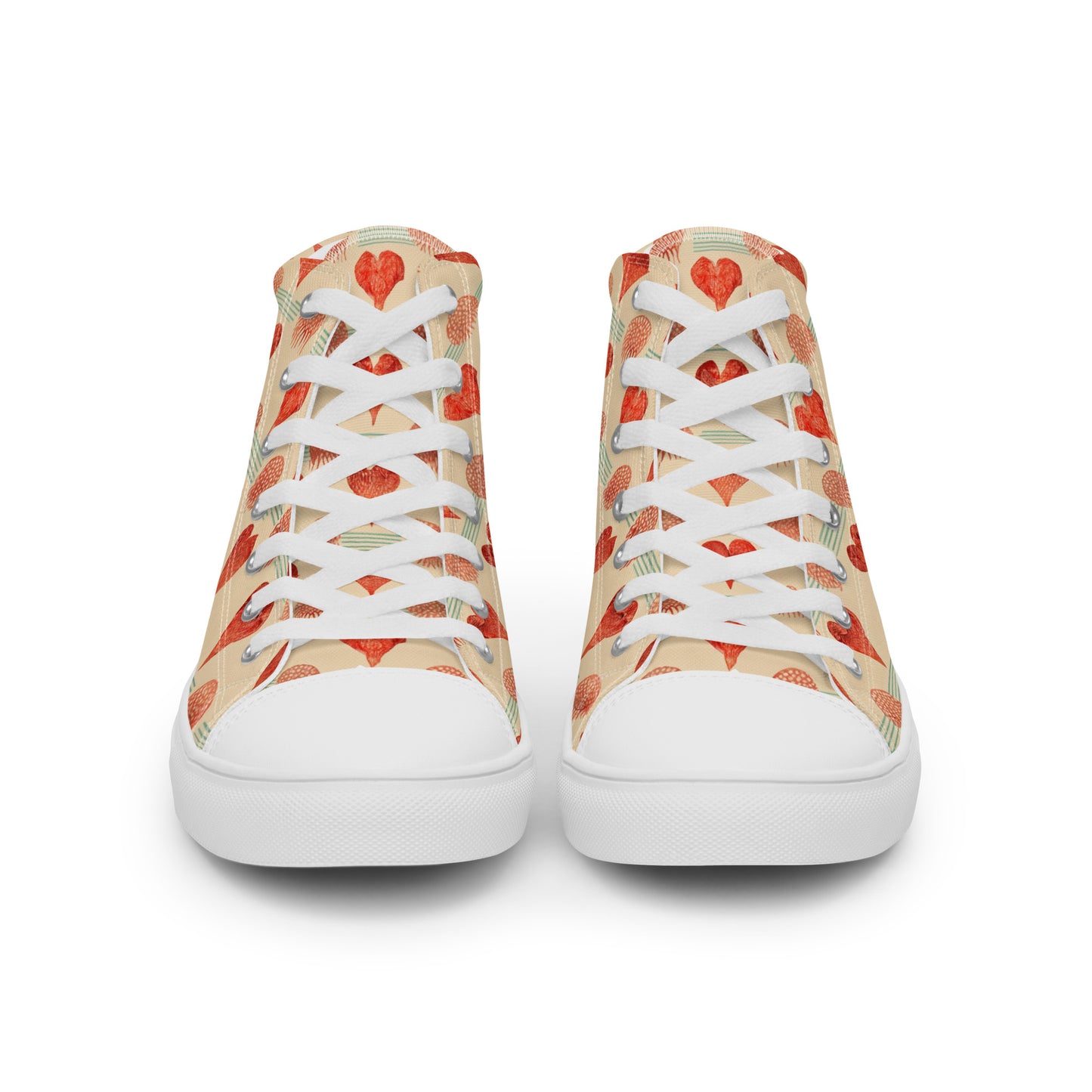 Loves Prints Men’s high top canvas shoes