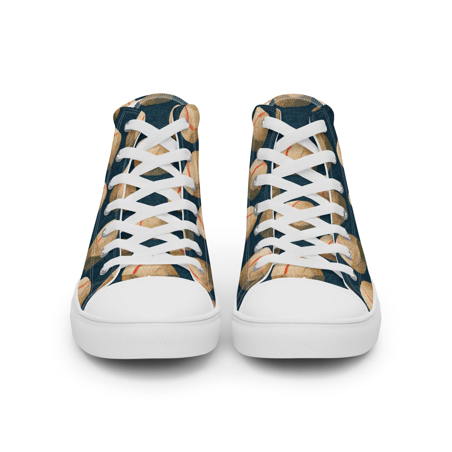 Home Run Hues Men’s high top canvas shoes