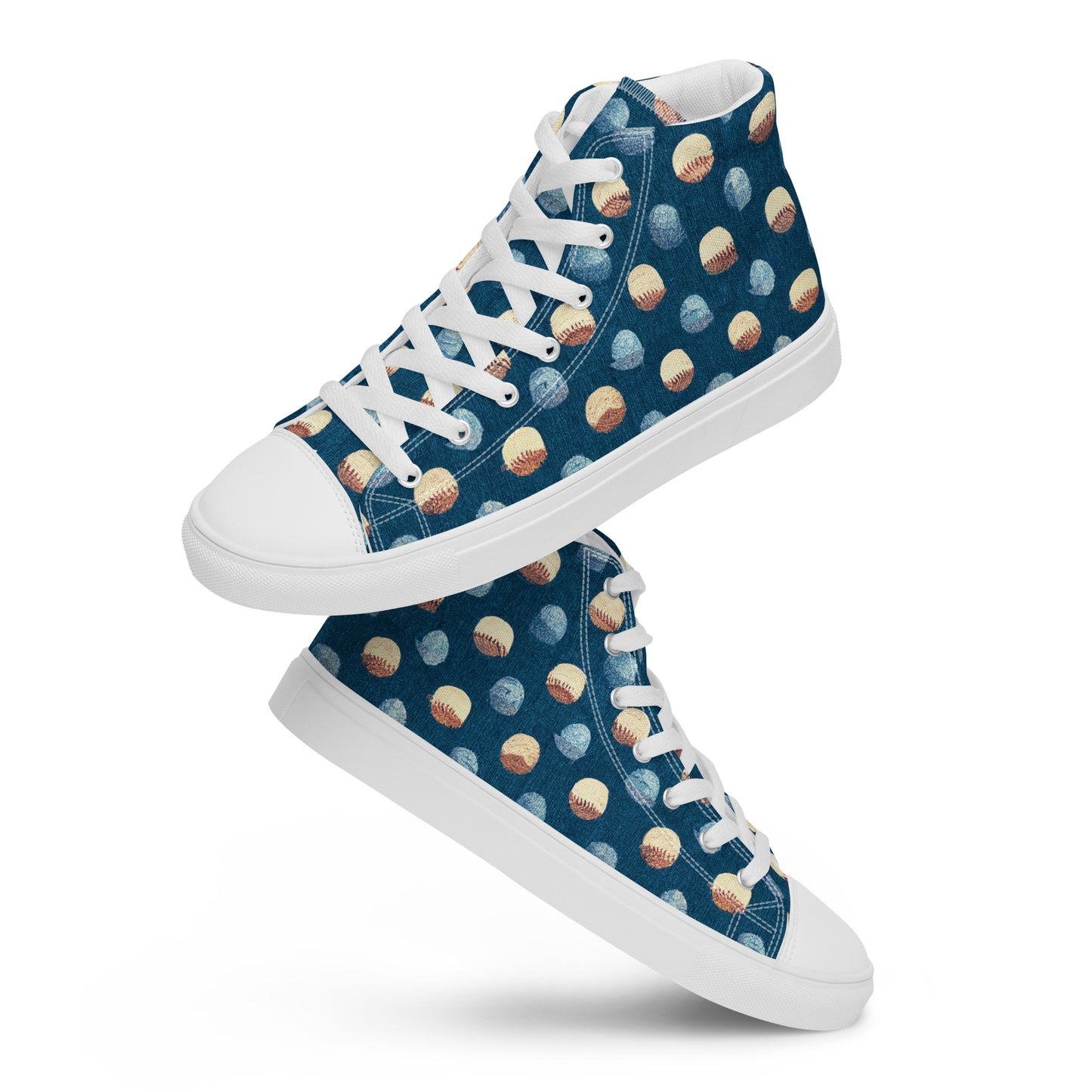 Play Ball Men’s high top canvas shoes