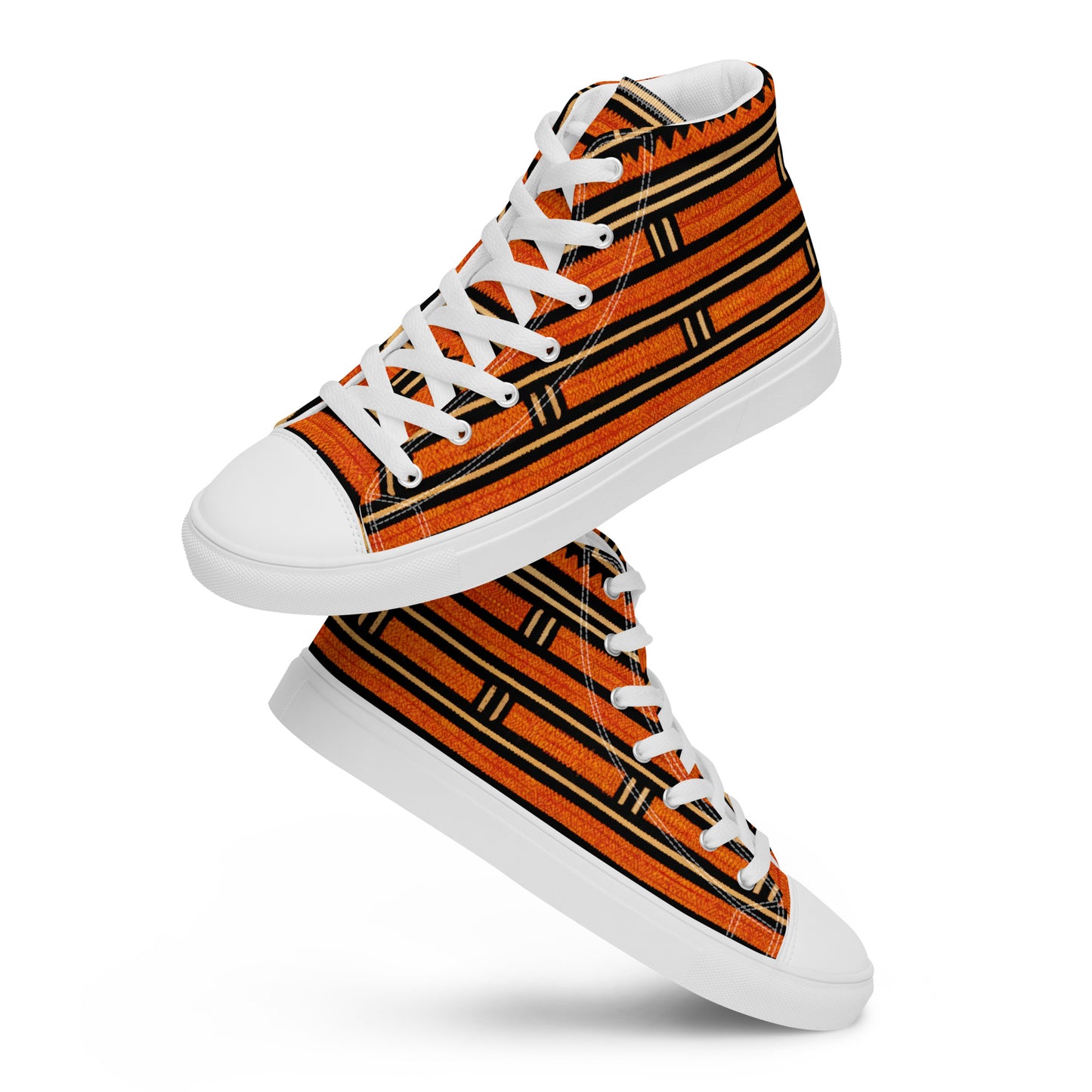 Nightfall Bricks Men’s high top canvas shoes