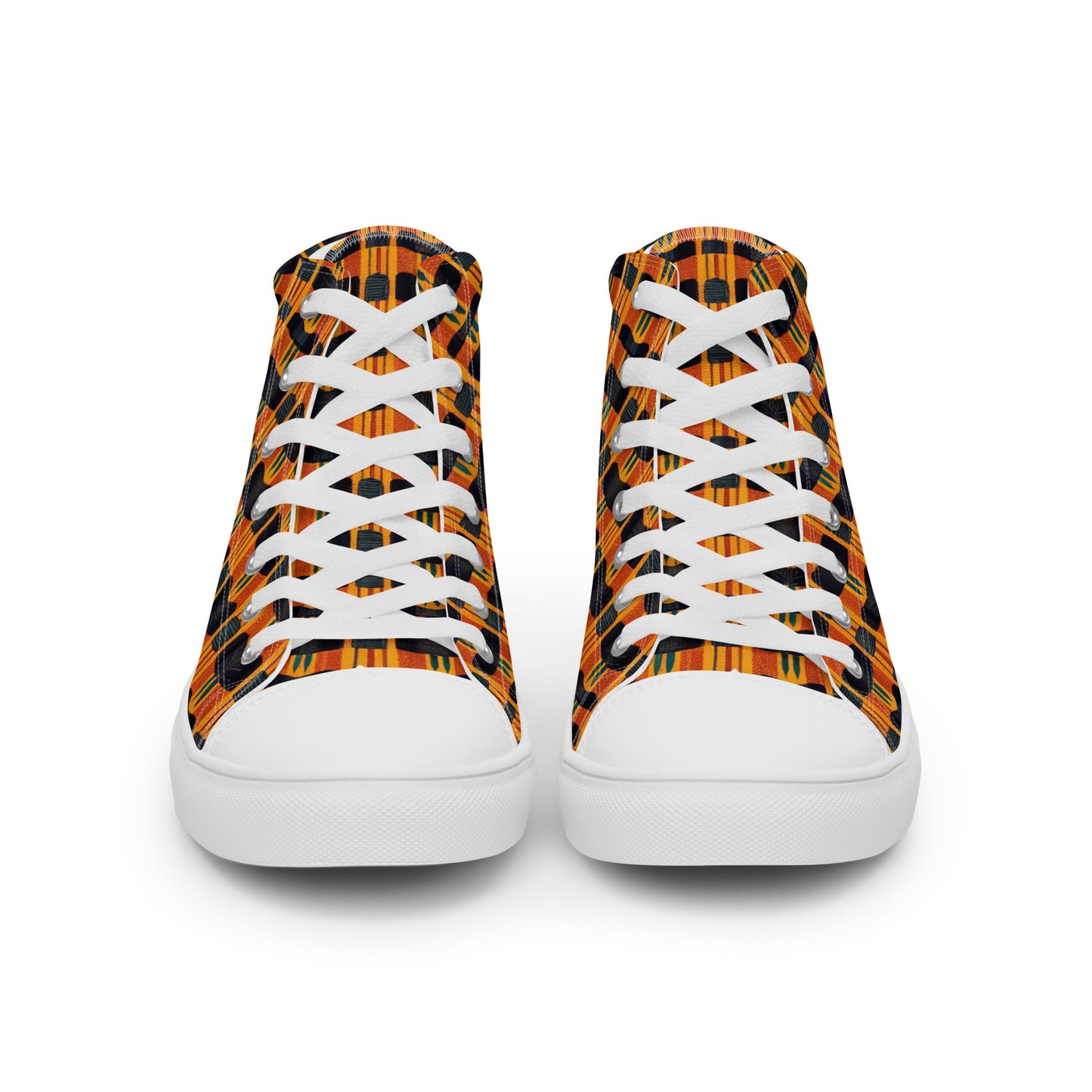 Lusaka Loomed Landscape Men’s high top canvas shoes