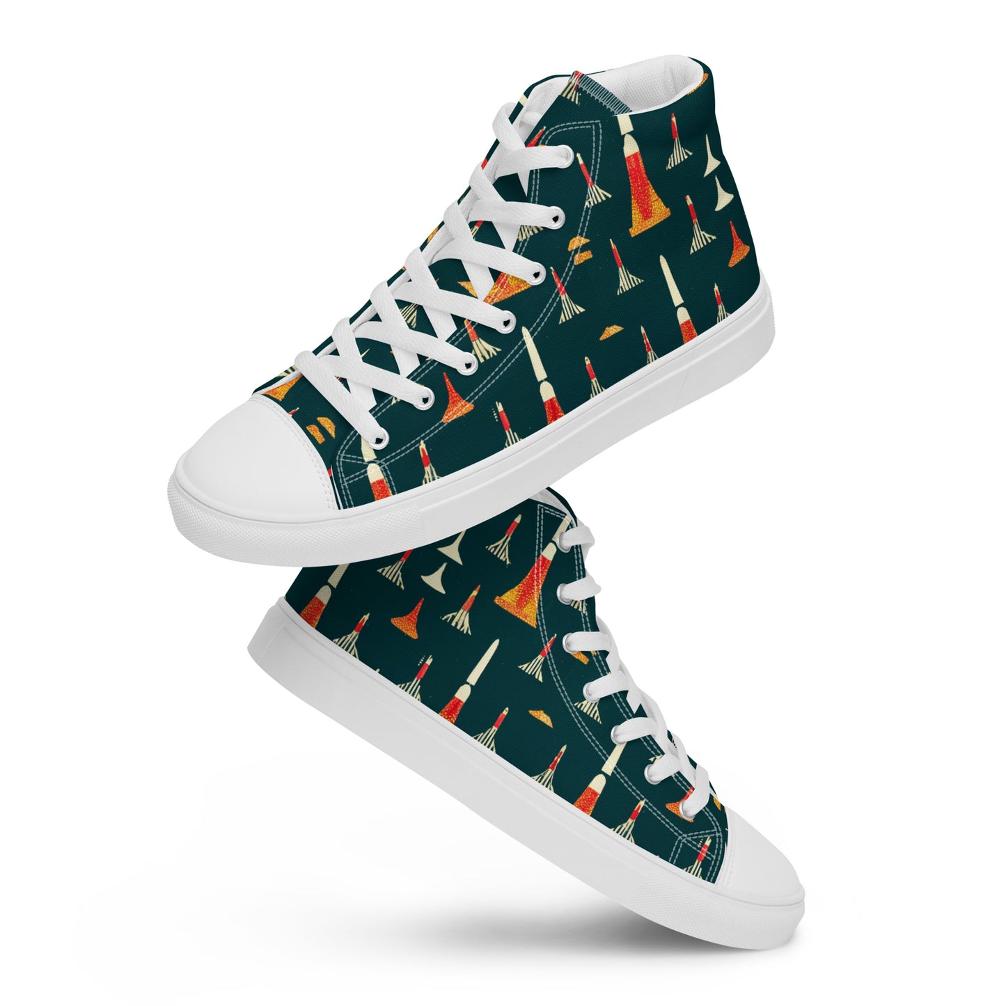 Ode to a Story Men’s high top canvas shoes