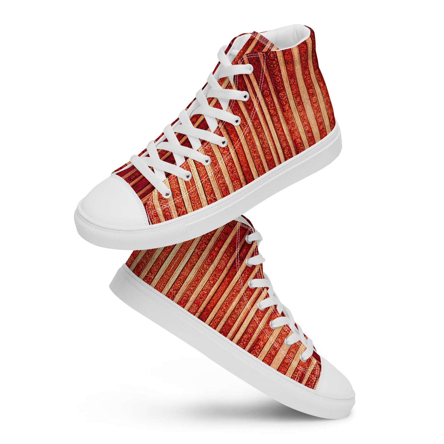 Intricate Carmine Men’s high top canvas shoes